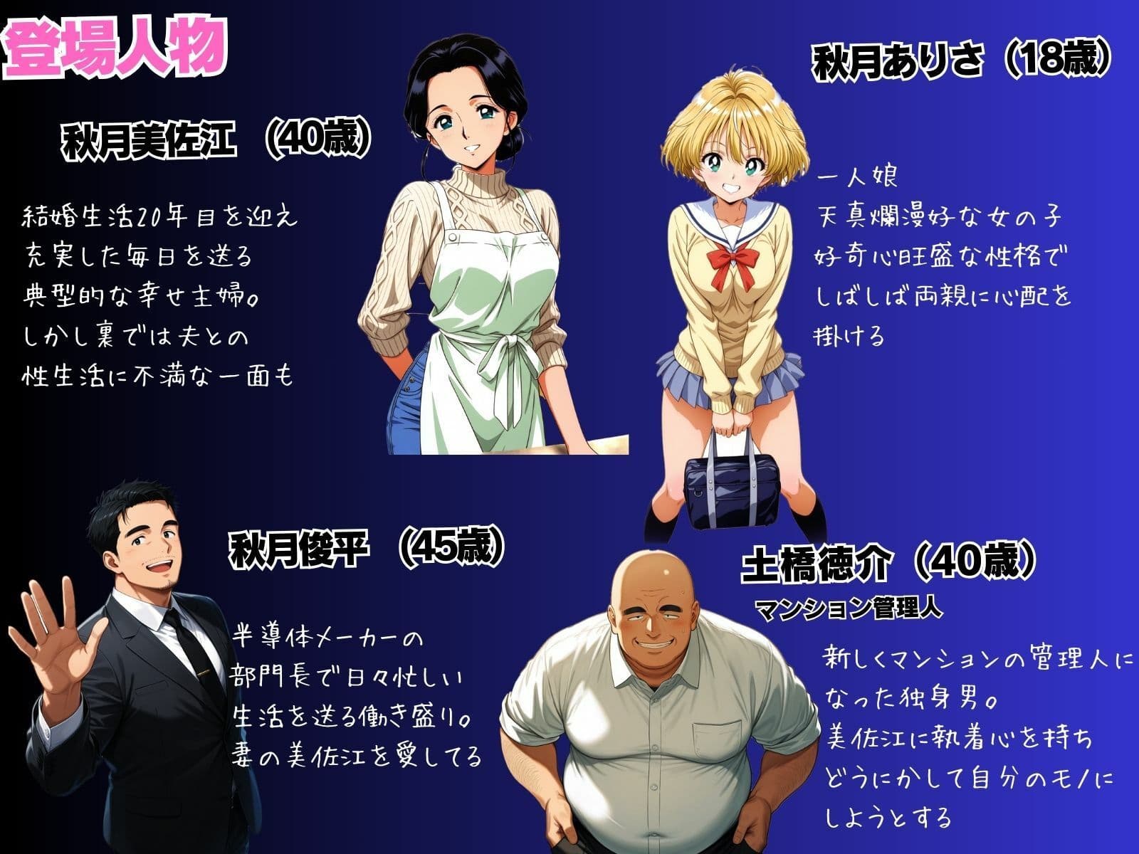 母娘娯楽2〜管理人の罠に堕ちた母娘〜  美佐江（母）の章（中編） サンプル 1