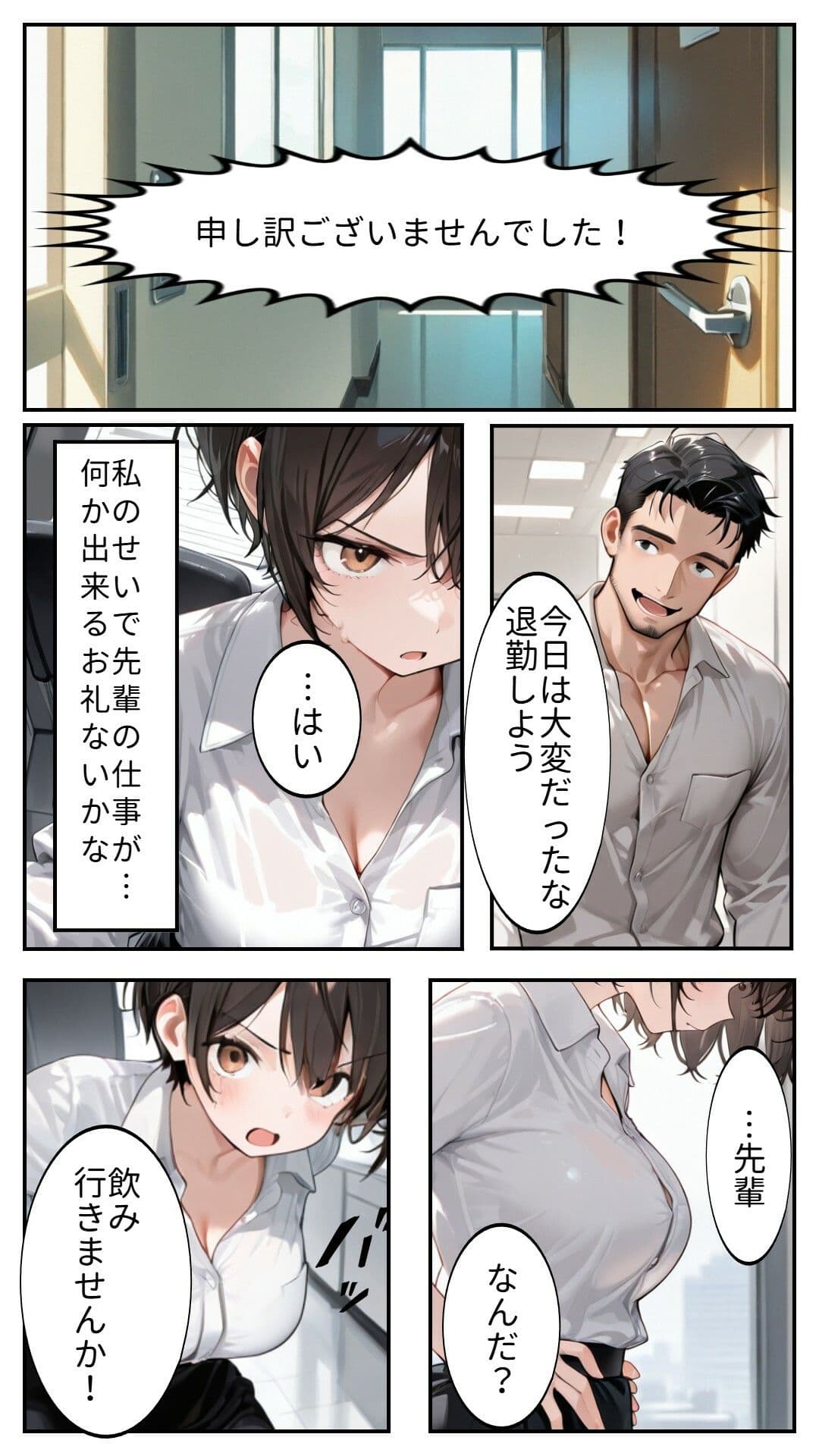 後輩OL先輩と家でヤる サンプル 3