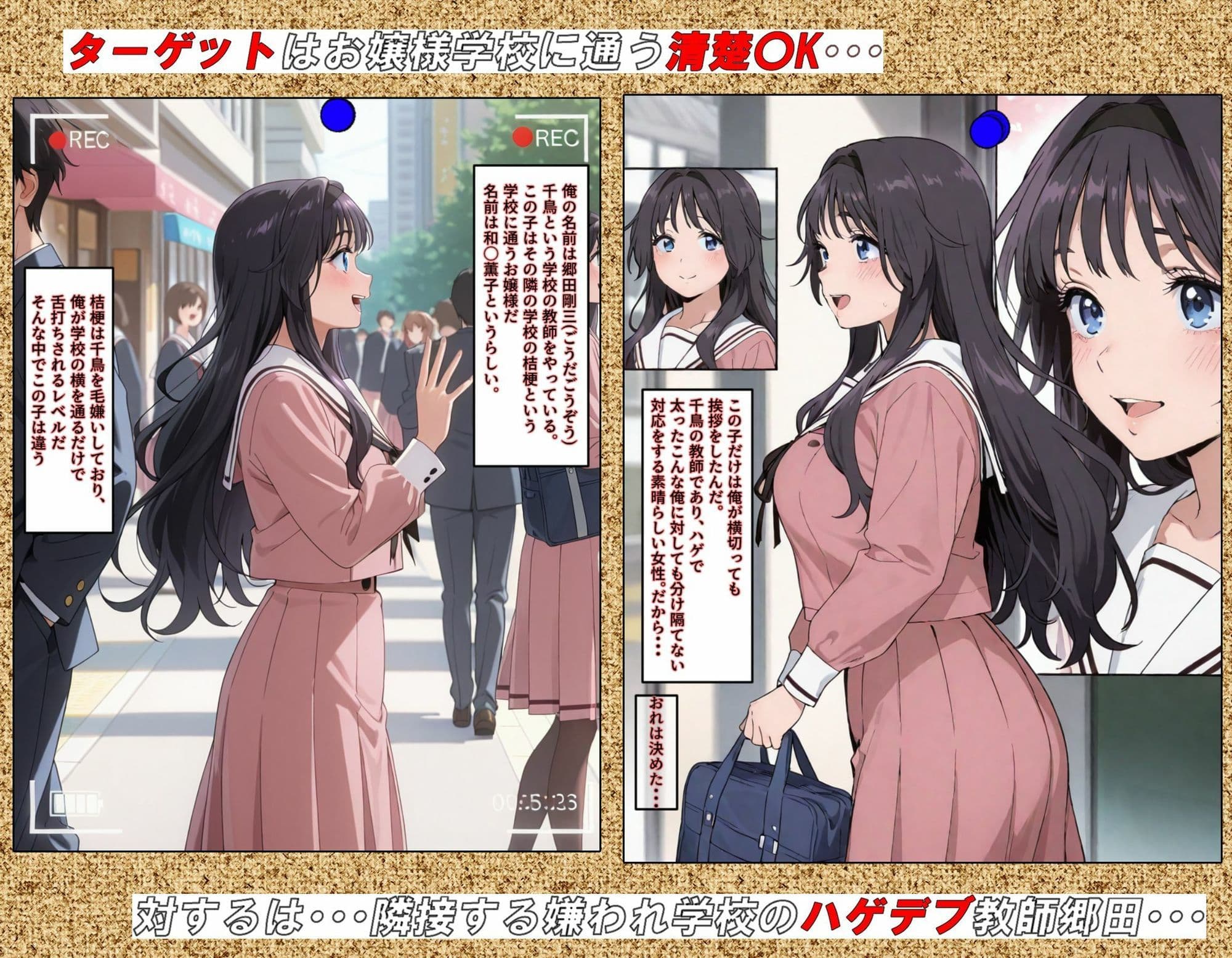 【最終完全和姦宣言01】和〇薫子  脅迫媚薬寝取られ〜ハゲデブ教師の絶倫デカチンポに媚薬お香でトロトロ発情！理性溶けてアヘイキ68回で射精16発で朝まで完堕ちNTR〜 サンプル 1