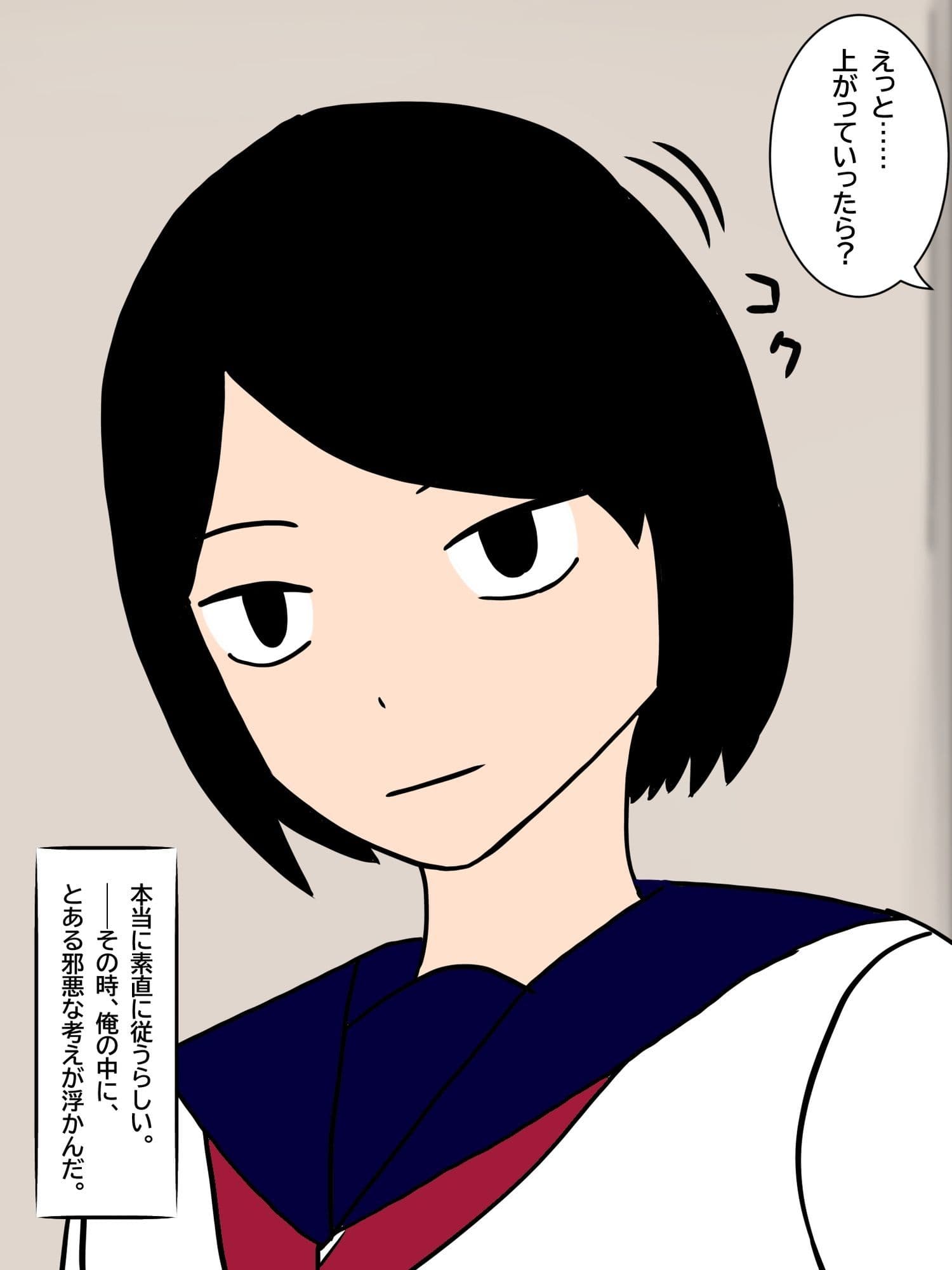 俺の家に宗教勧誘に来た同級生の無口な女子と無責任中出しセックスする。 サンプル 3