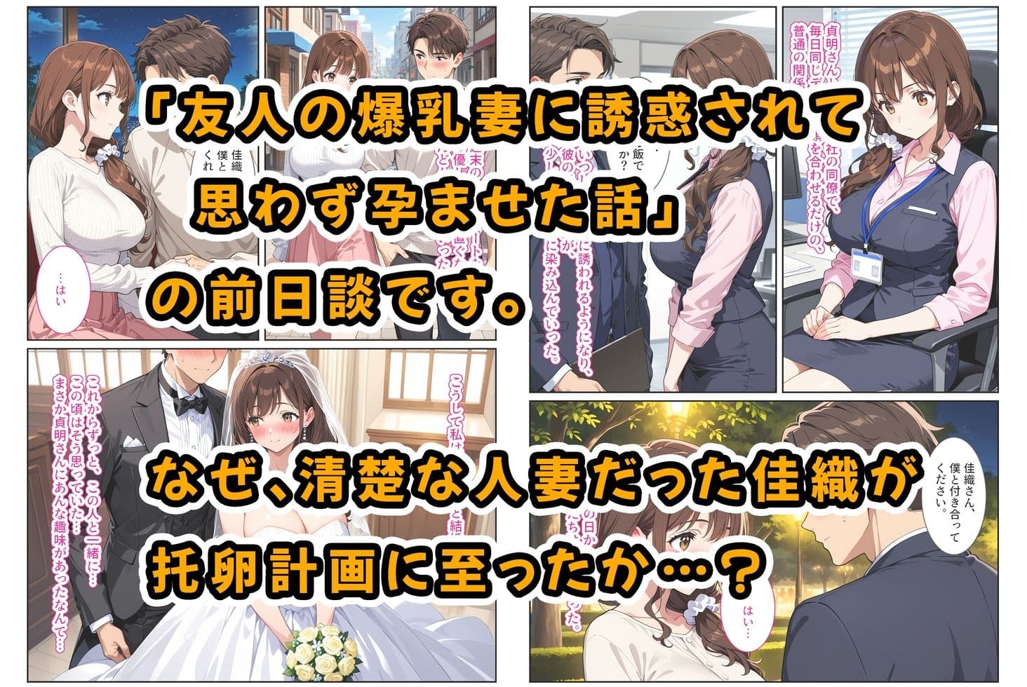 友人の爆乳妻に誘惑されて思わず孕ませた話‐前日譚〜夫の性癖で托卵覚醒した清楚妻〜 サンプル 1