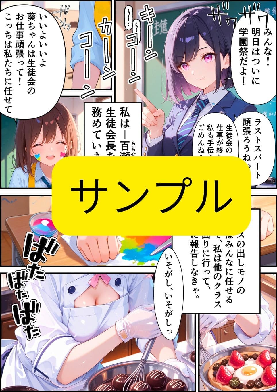 僕の生徒会長は隠れ巨乳です サンプル 1