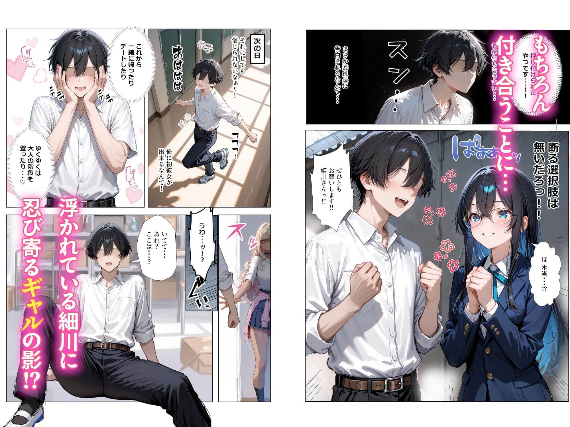 清楚彼女がいるのにギャルとの予行練習（生本番）がやめられない話【ぬるぬるエロアニメ動画同梱】 サンプル 4