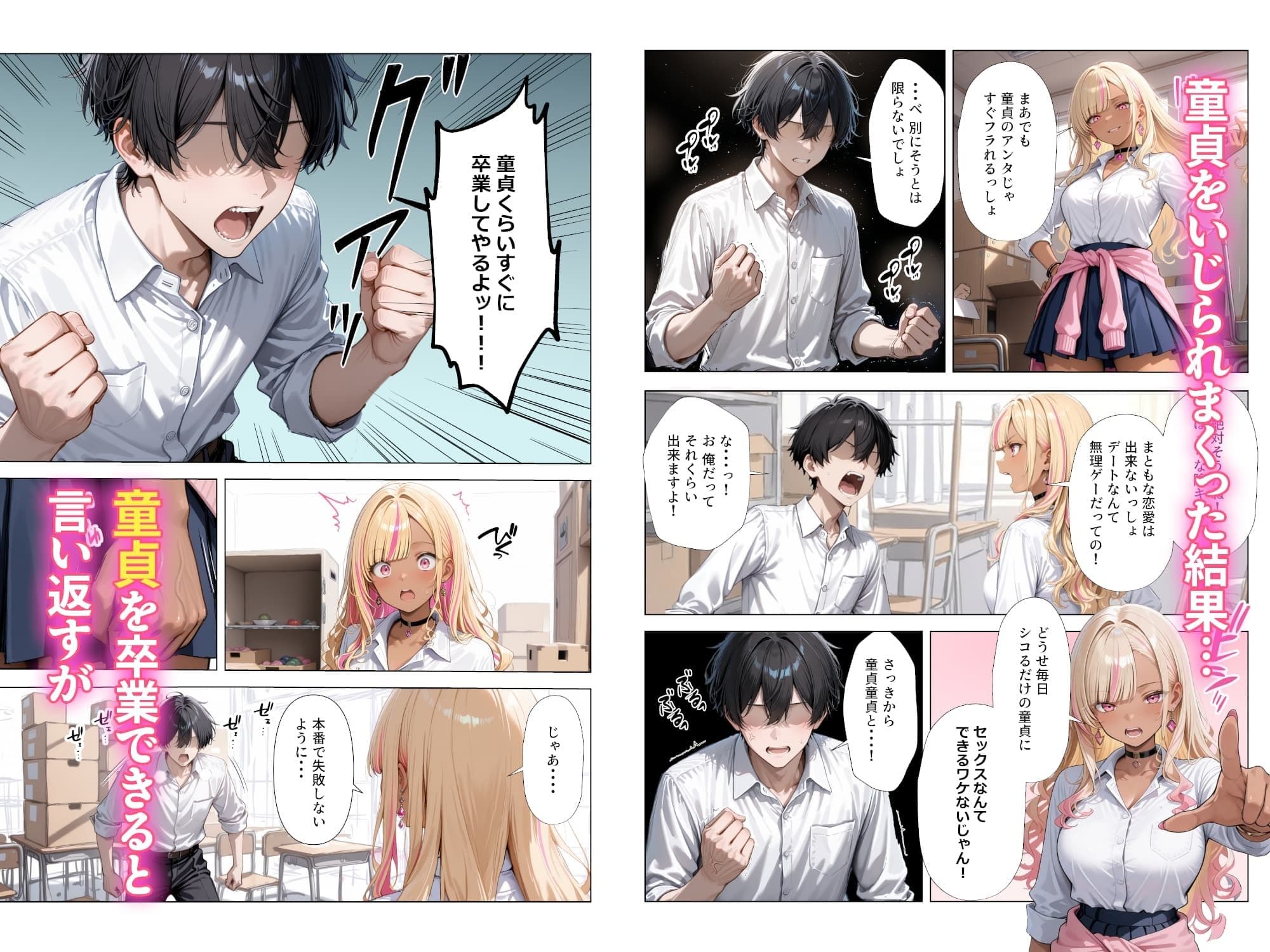 清楚彼女がいるのにギャルとの予行練習（生本番）がやめられない話【ぬるぬるエロアニメ動画同梱】 サンプル 6