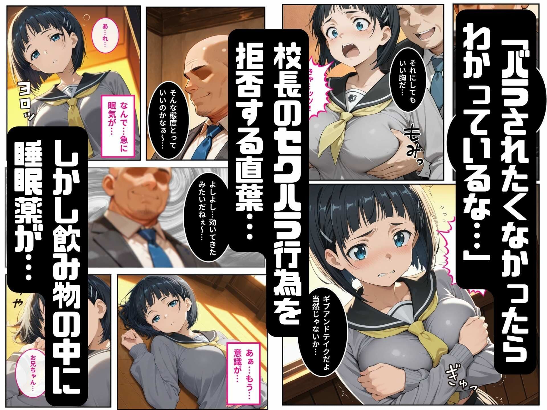 寝取られた直葉-校長のちんぽでメス堕ちする サンプル 5