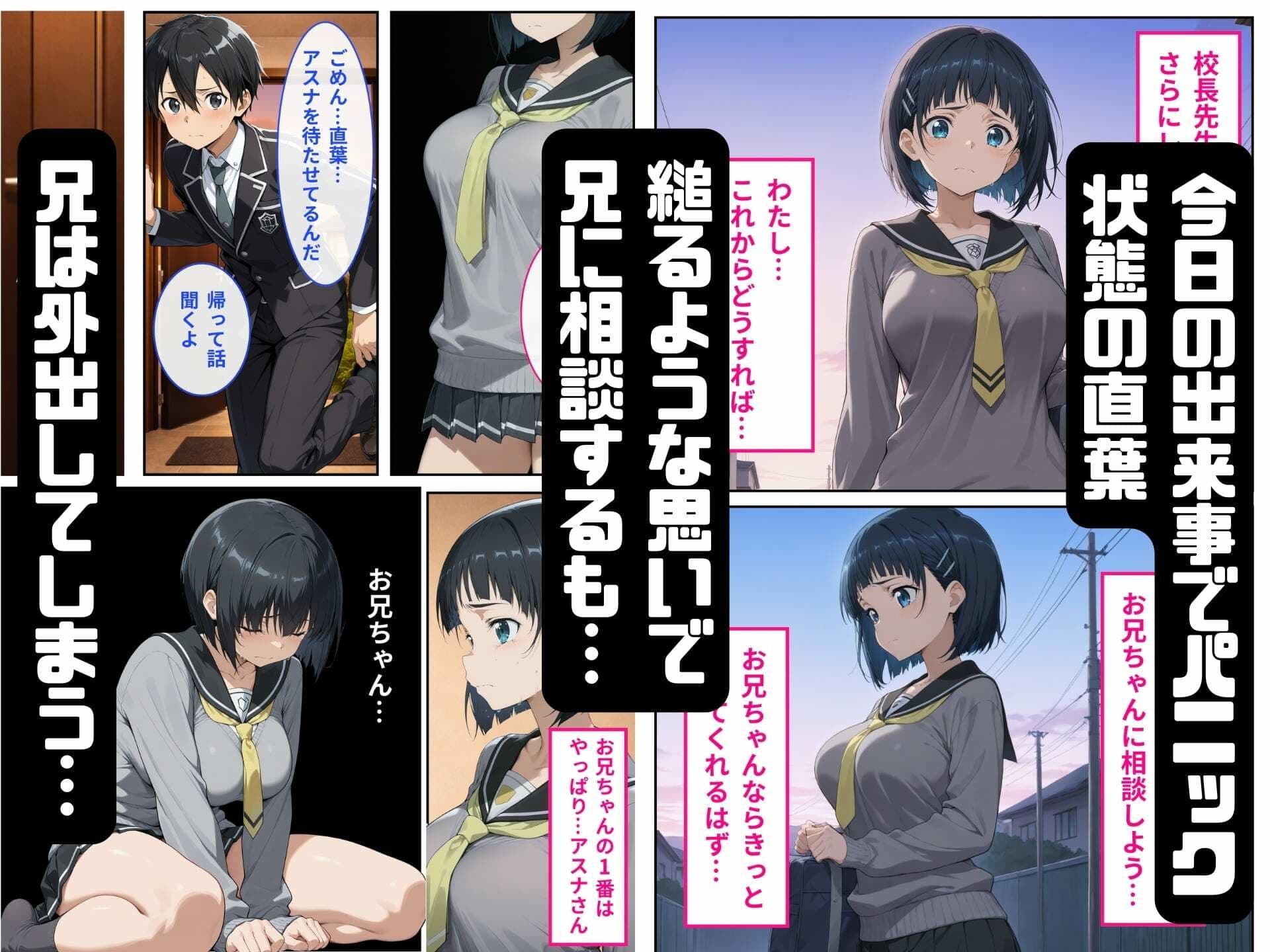 寝取られた直葉-校長のちんぽでメス堕ちする サンプル 8
