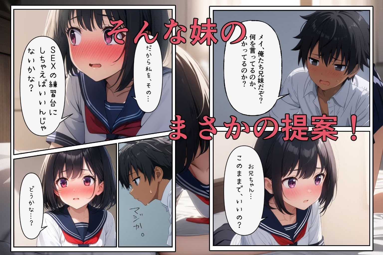 実はブラコンな妹をSEXの練習台にしちゃった件 サンプル 2