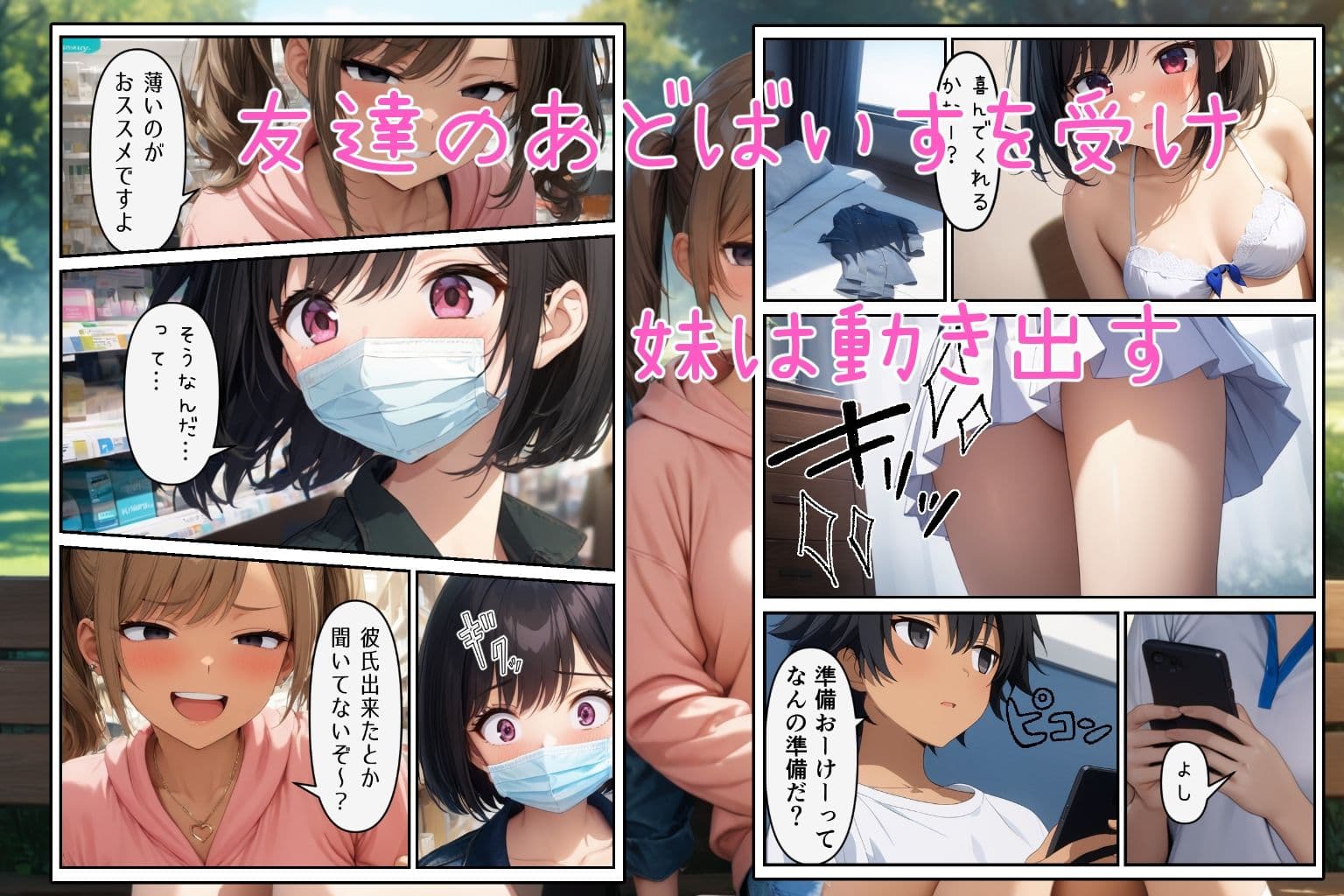 実はブラコンな妹をSEXの練習台にしちゃった件 サンプル 6