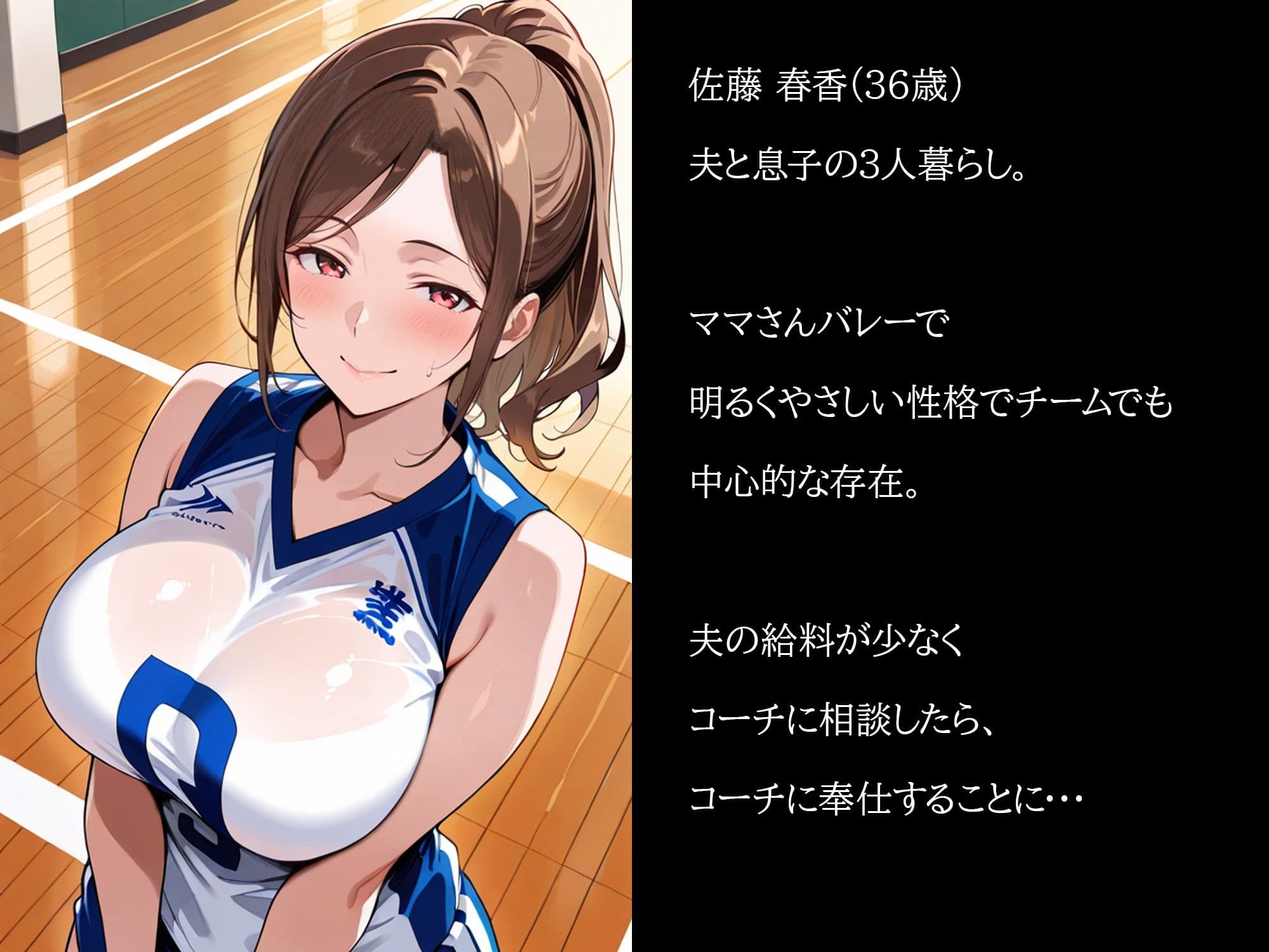 むちむち人妻調教〜豊満なバレーママがコーチのデカチンで完堕ち〜 サンプル 2