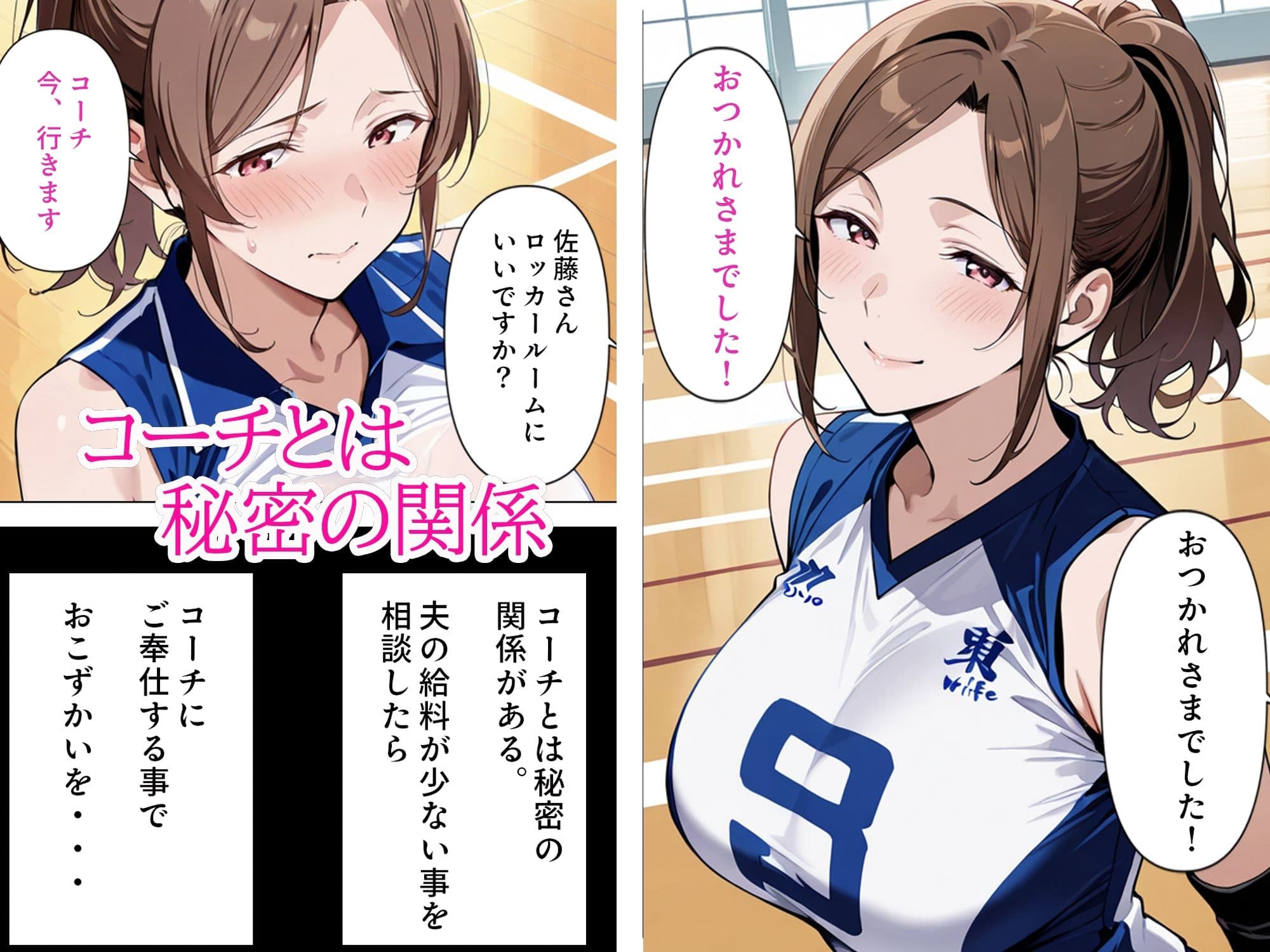 むちむち人妻調教〜豊満なバレーママがコーチのデカチンで完堕ち〜 サンプル 5