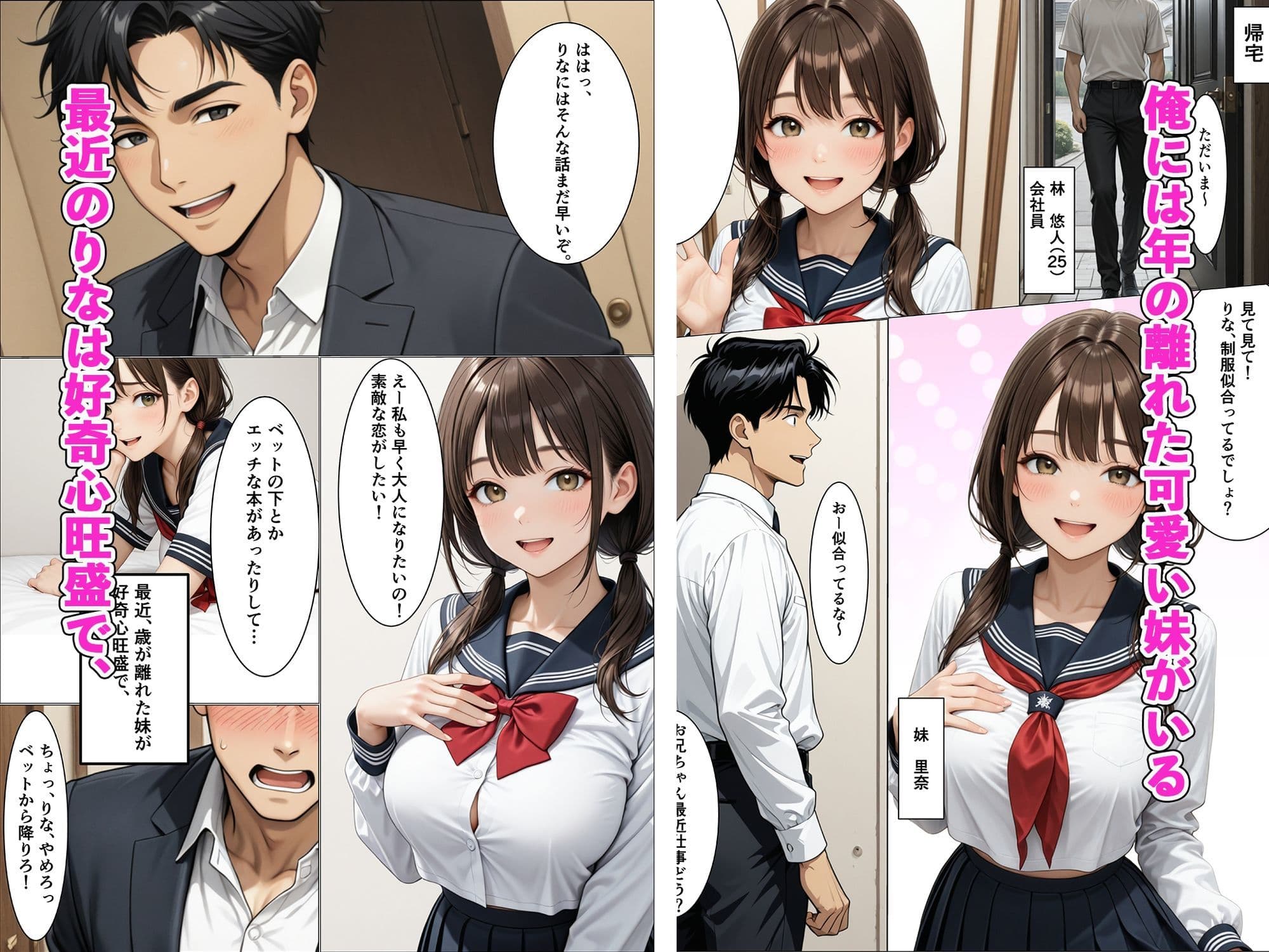 Fカップ妹と相性良すぎて生ハメSEXが止まらない サンプル 1