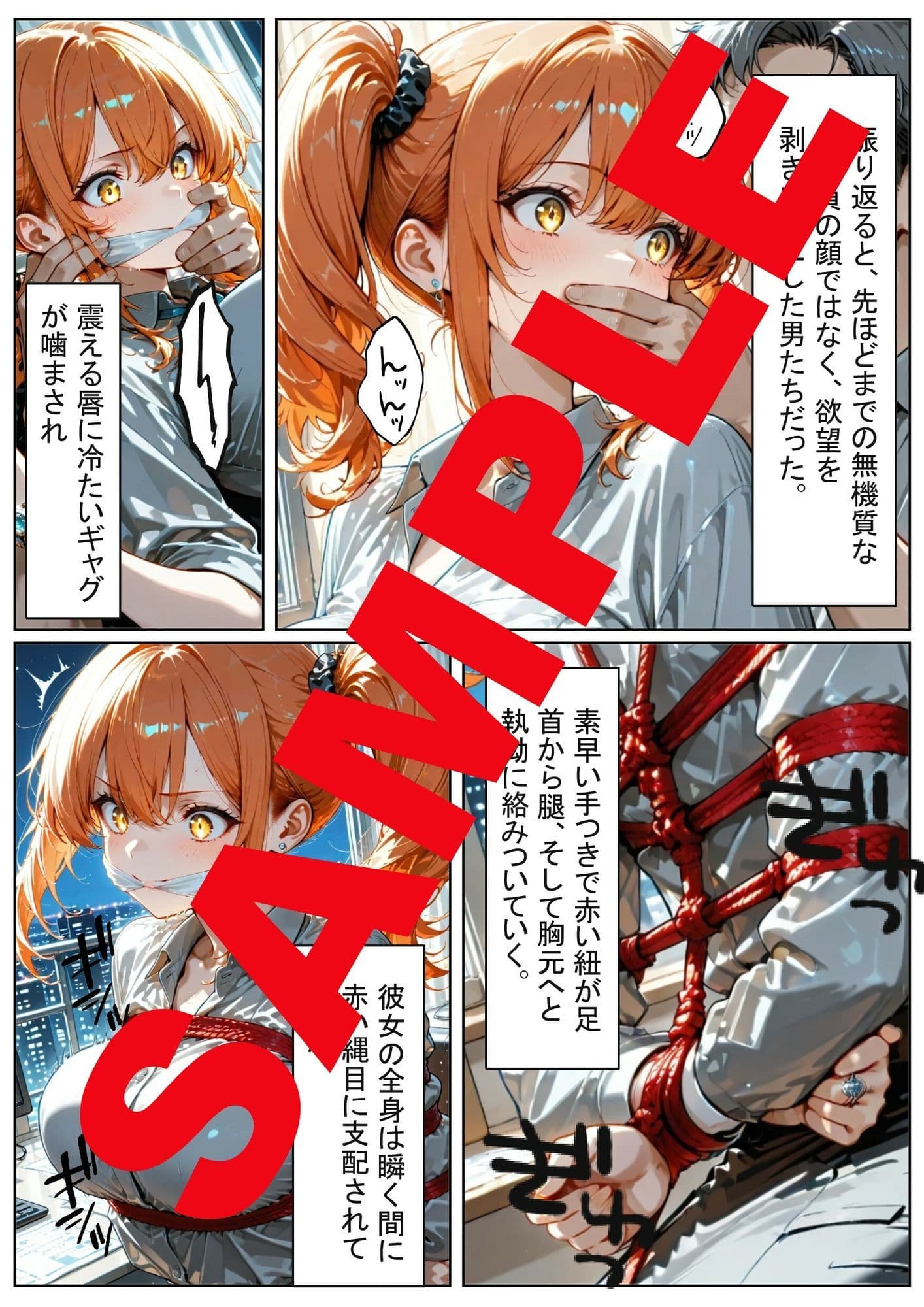 朝陽に晒された白濁のオフィス・レディ― サンプル 3