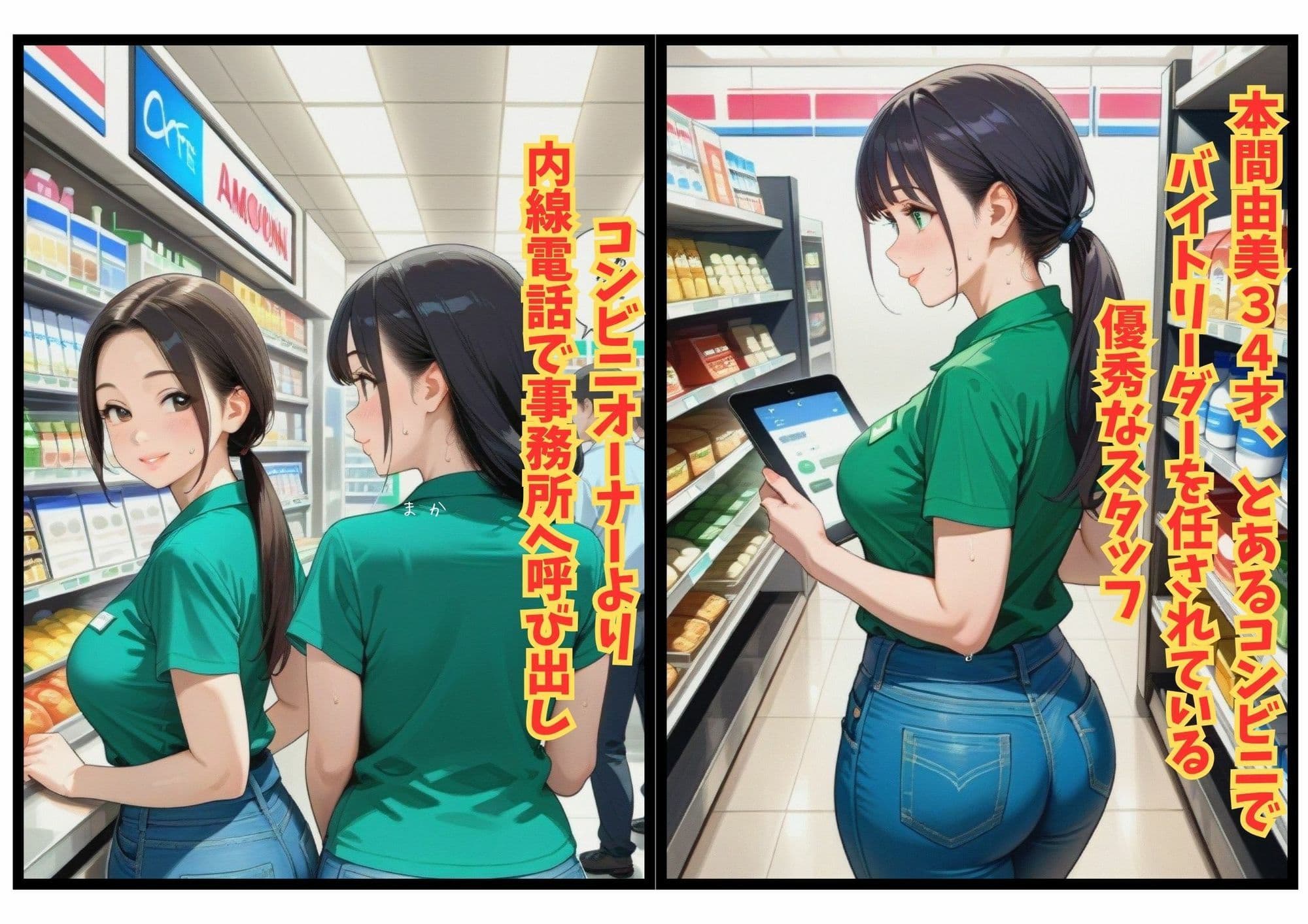 コンビニオーナーに弱みを握られた人妻バイトリーダー サンプル 1