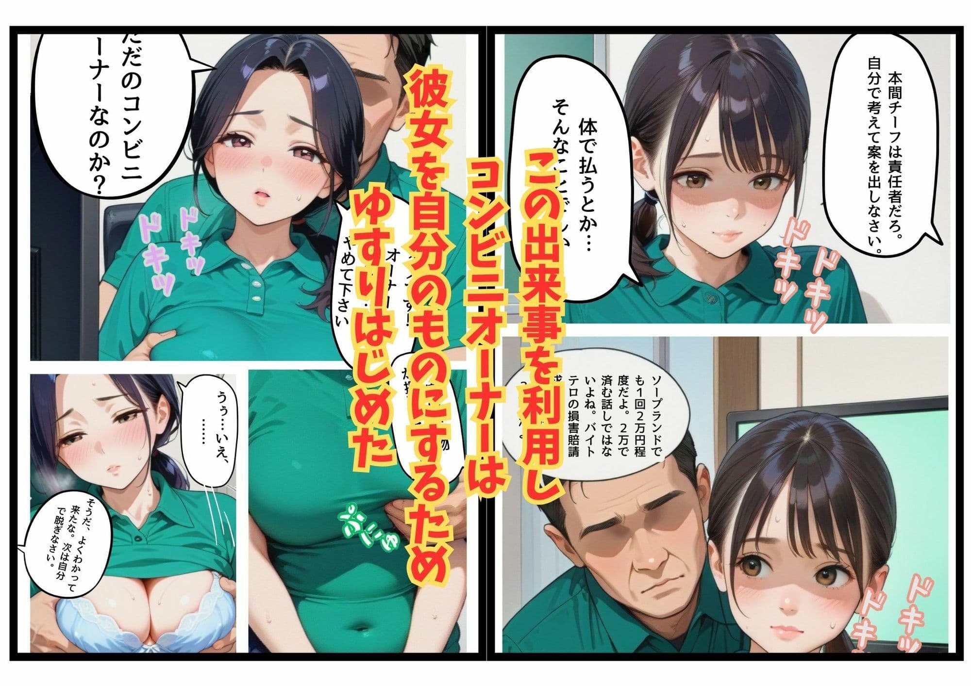 コンビニオーナーに弱みを握られた人妻バイトリーダー サンプル 3