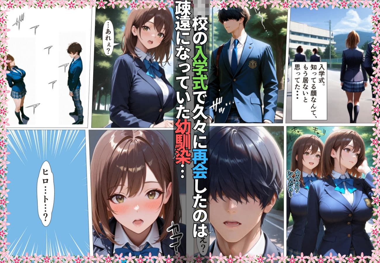 久々に再会した幼馴染が痴女で誘惑されガチハメSEXした件【コミック】【女子校生】【いちゃラブ】【淫乱】【150p】 サンプル 1