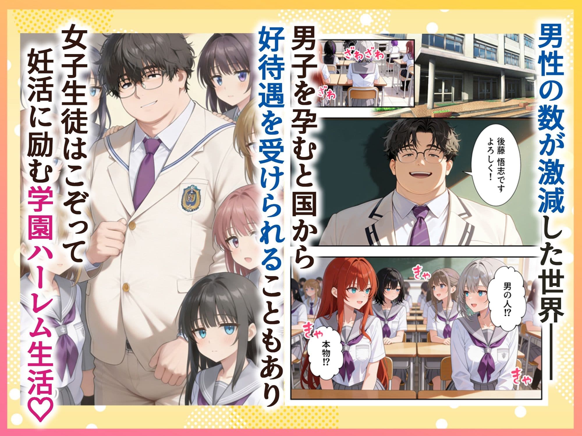 妊活ハーレム学園2 〜イケメンに全部奪われたけど転校したらまたデブス俺がチンポ王に！〜 サンプル 1