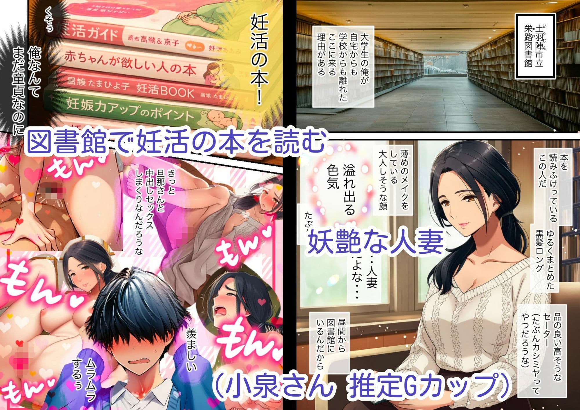 清楚なのに積極的な巨乳人妻、孕ませ希望の未亡人だった サンプル 2