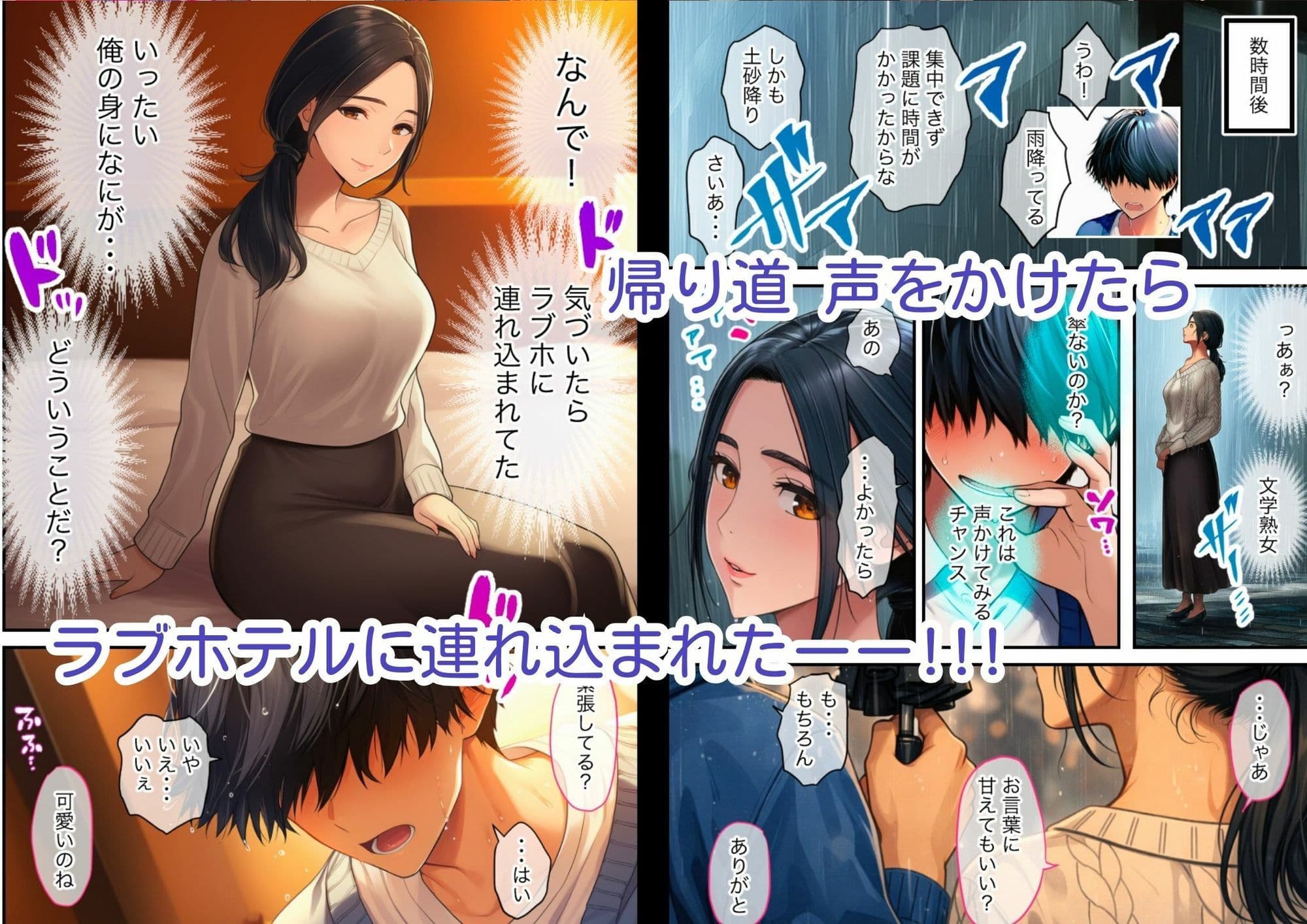 清楚なのに積極的な巨乳人妻、孕ませ希望の未亡人だった サンプル 3