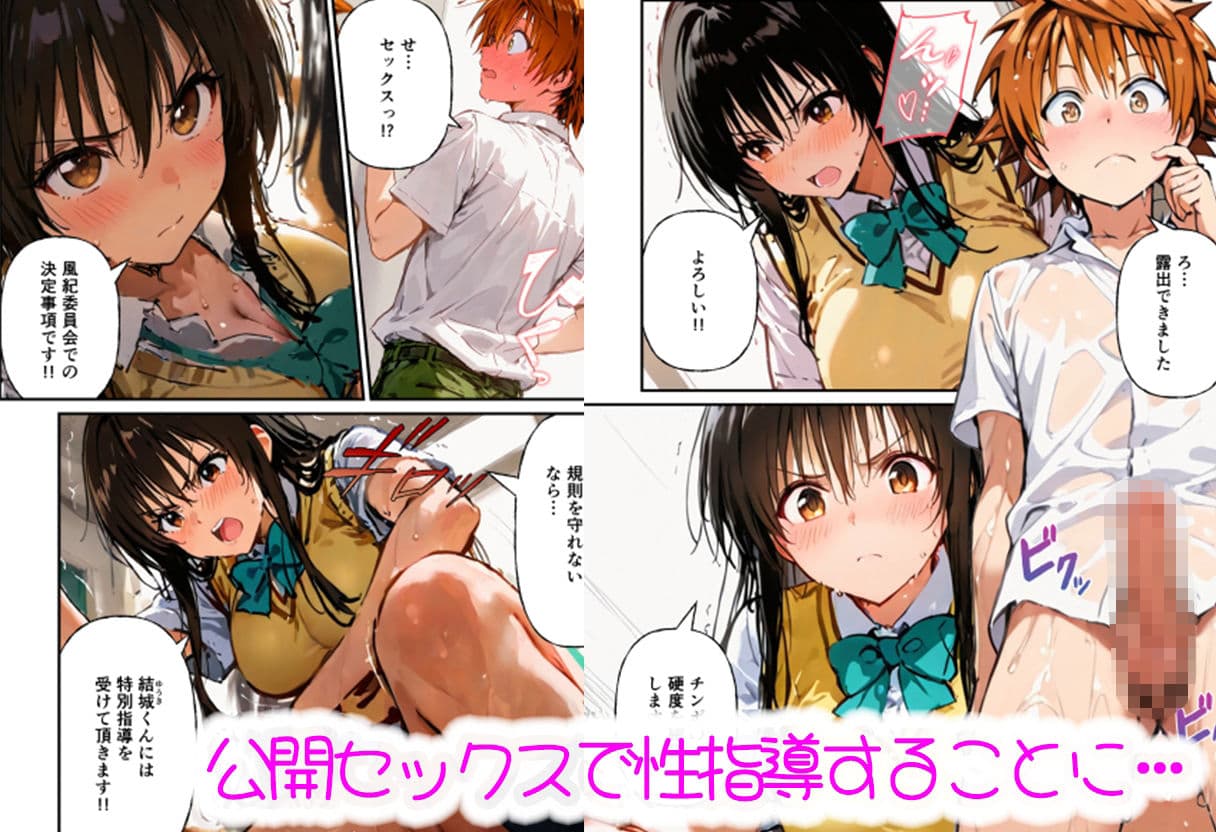 中出し妊娠が必須科目！とらぶる学園〜古手川唯・ララ編〜 サンプル 2