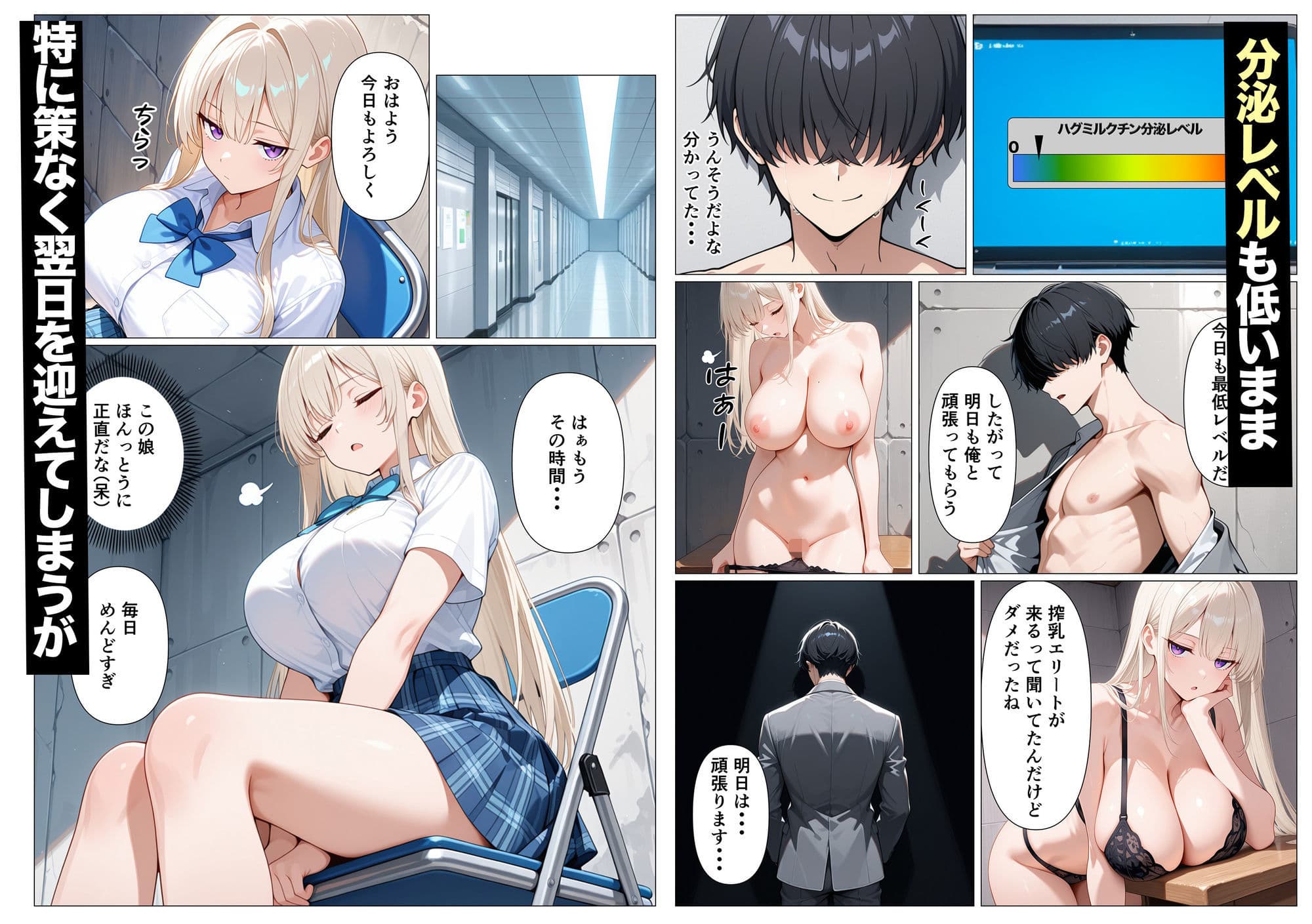 神乳ダウナーギャルの専属搾乳係に選ばれたのは僕でした サンプル 5