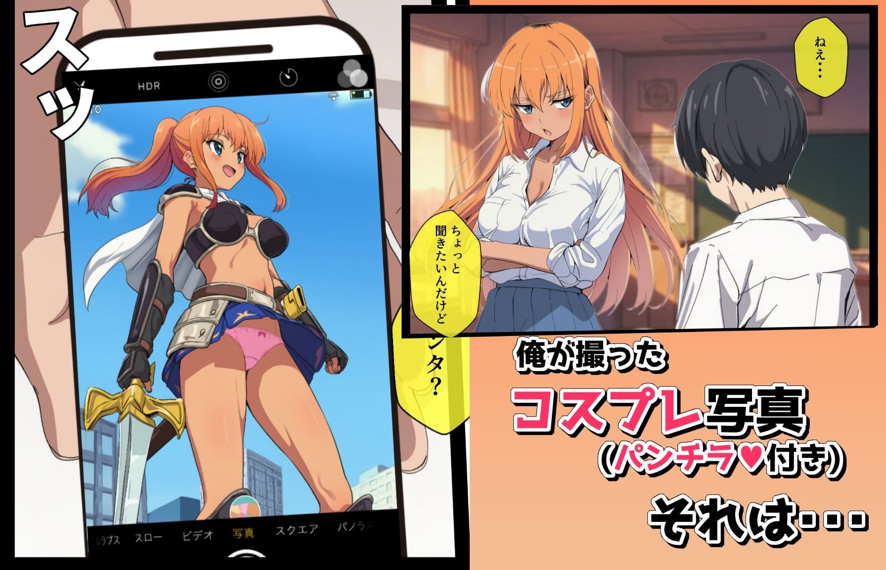 ギャルと二人だけの個撮をしたらコスプレSEXした話 サンプル 1