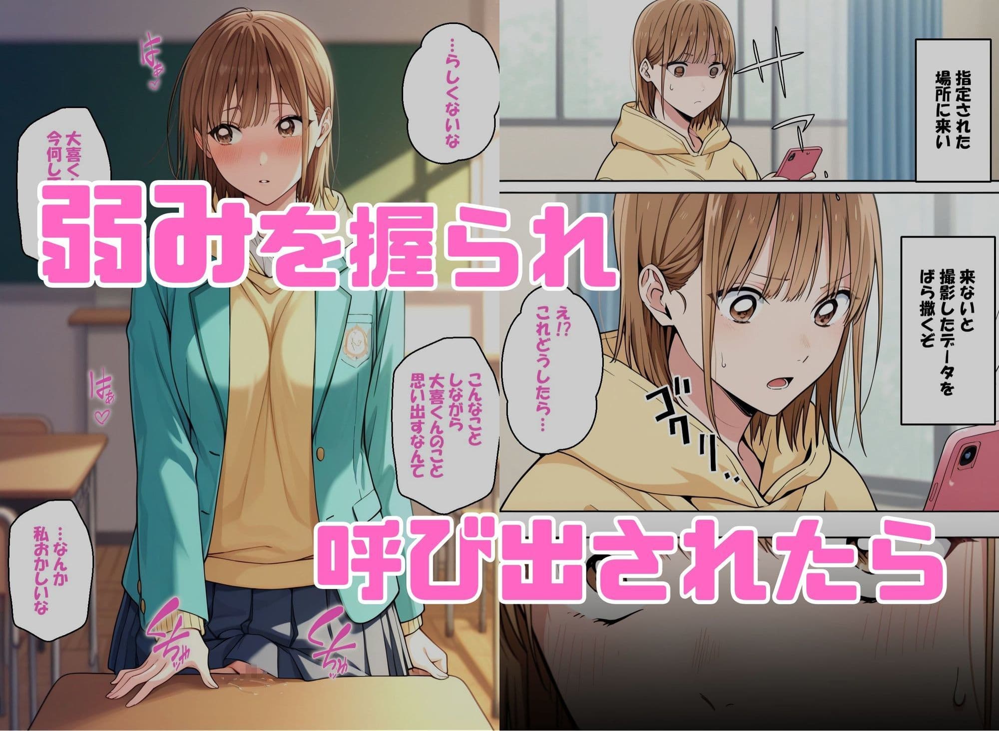 寝取られ女子 弱みをネタに支配された 鹿〇千夏 サンプル 1