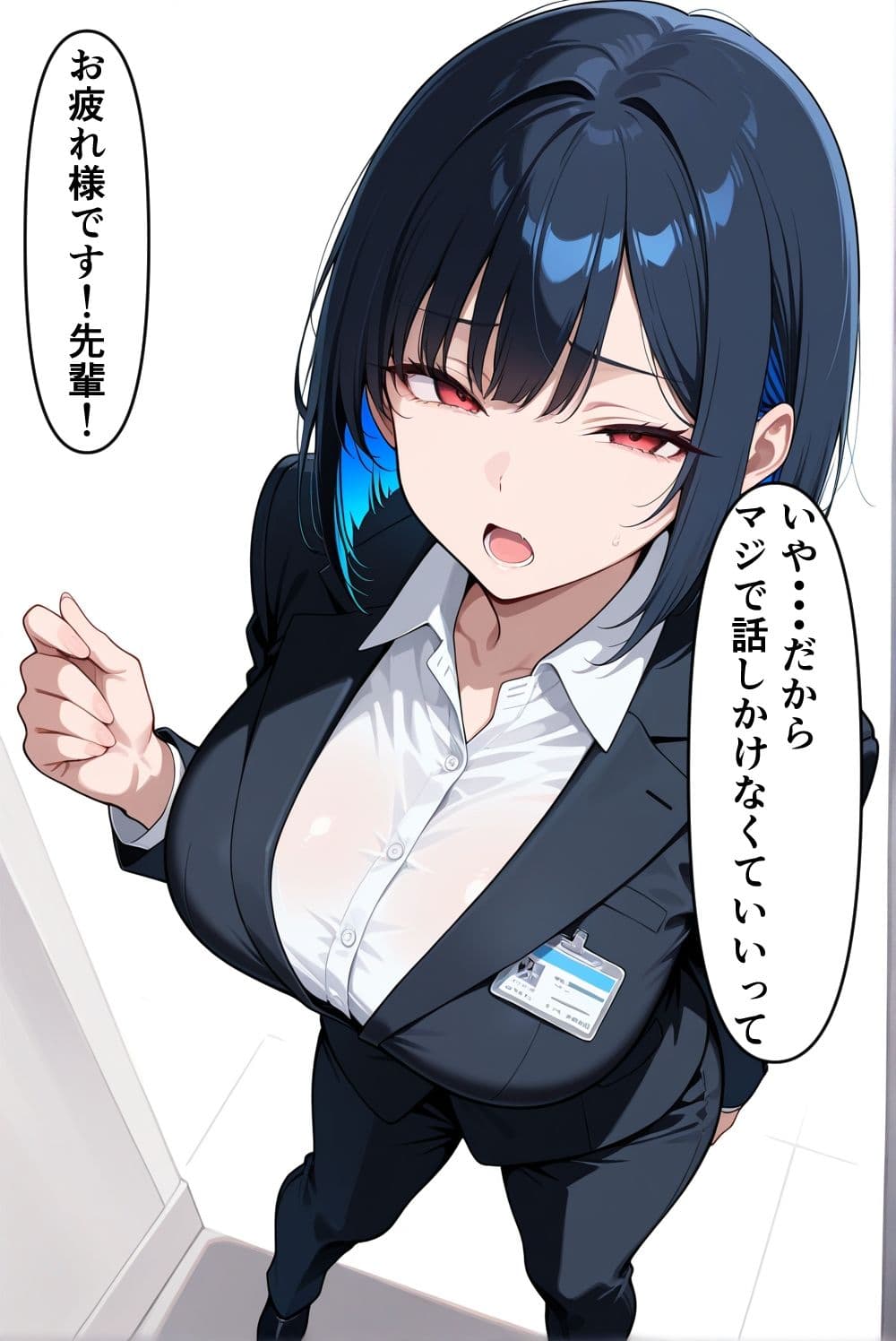 僕を嫌ってる先輩が僕のデカチンポにはチョロかった。 サンプル 1