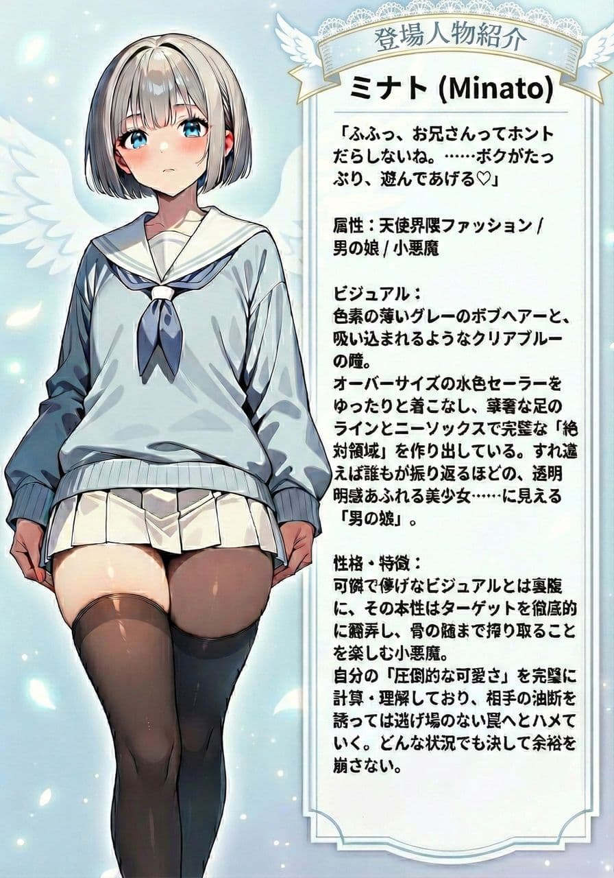 天使界隈男の娘の甘い罠 サンプル 1