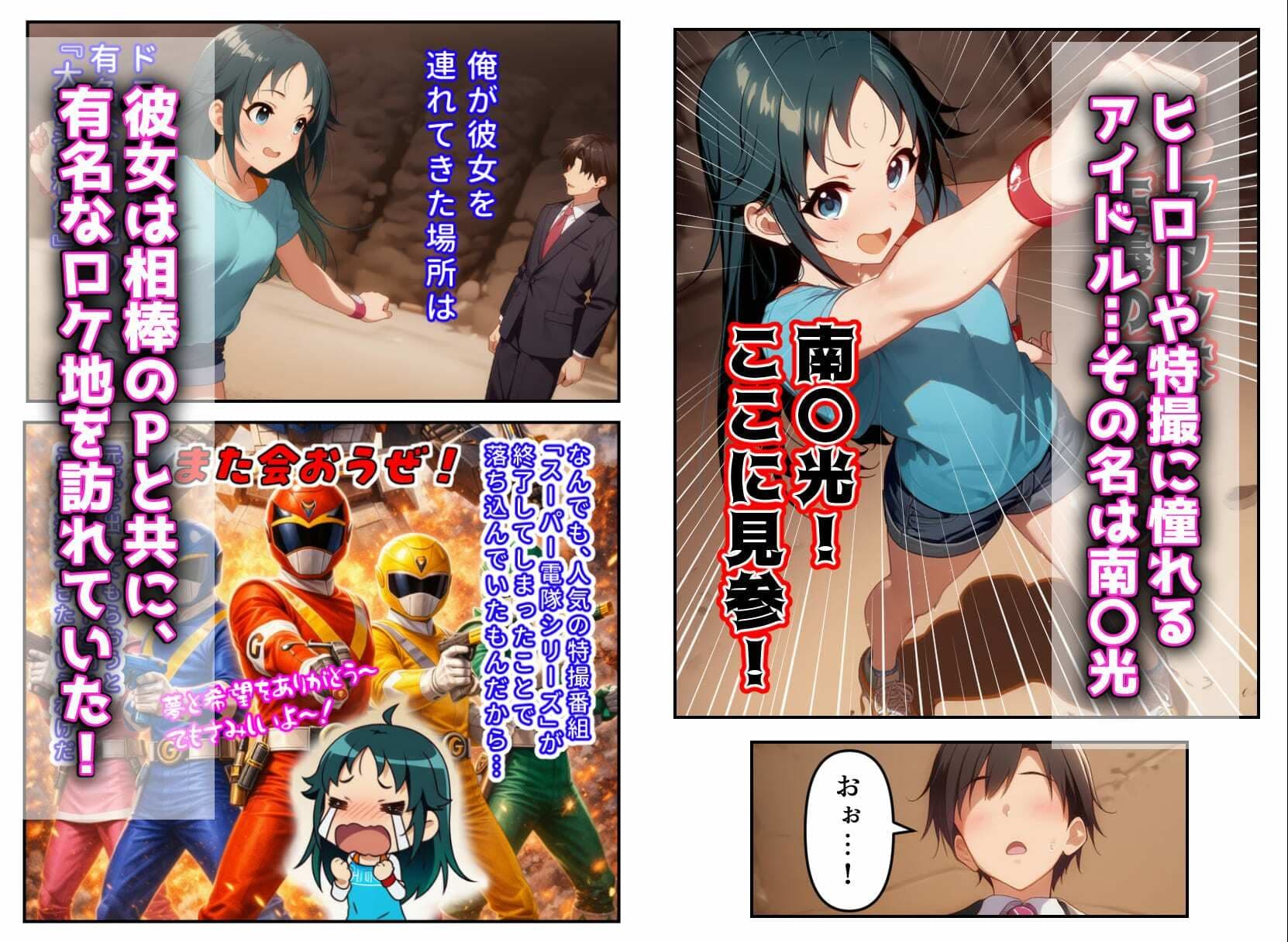 発情アイドルとペロリストP。 ヒーロー目指してエッチな改造手術 サンプル 2