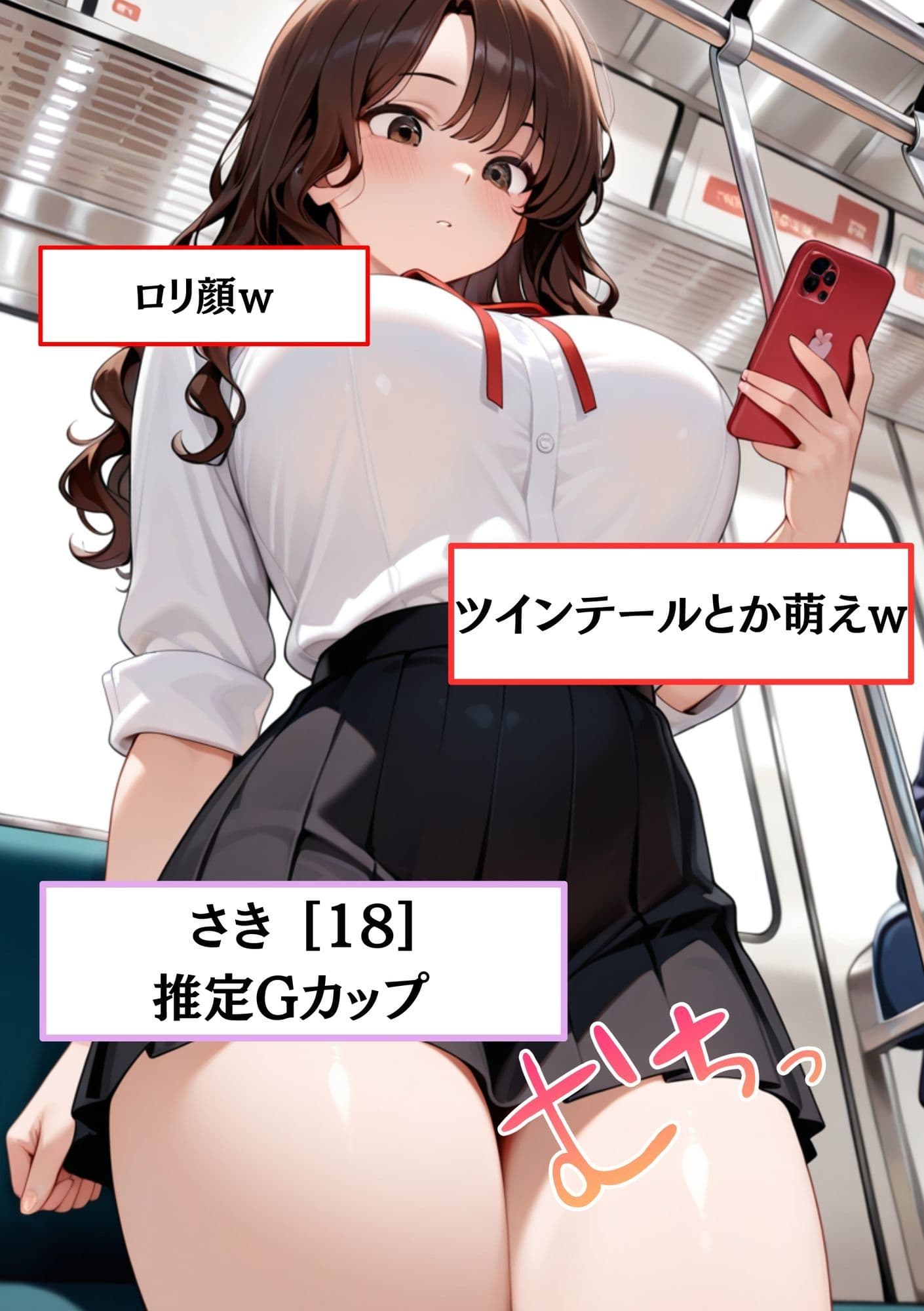 【速報】【JKが痴●被害に！】日々痴●被害に遭ってる さきさん［18歳］推定Gカップのまんこに男性が精子を中出しする事件。彼氏がいるのに性被害に逢う。 サンプル 2