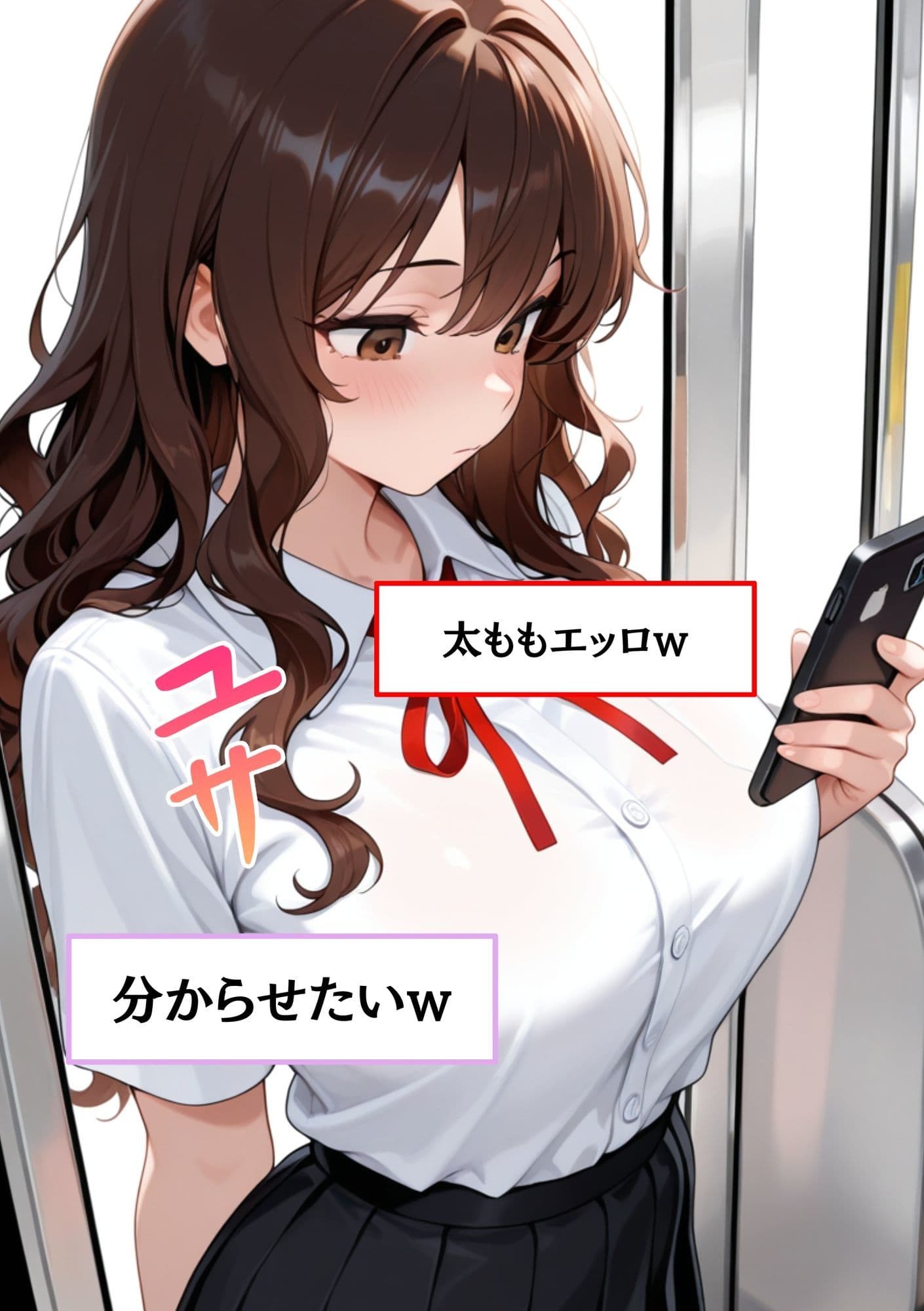 【速報】【JKが痴●被害に！】日々痴●被害に遭ってる さきさん［18歳］推定Gカップのまんこに男性が精子を中出しする事件。彼氏がいるのに性被害に逢う。 サンプル 3