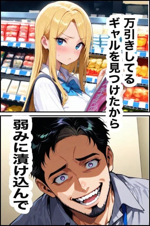 万引き現行犯!金髪ギャルを店長専用の「中出し肉便器」に分からせるまで サンプル 1