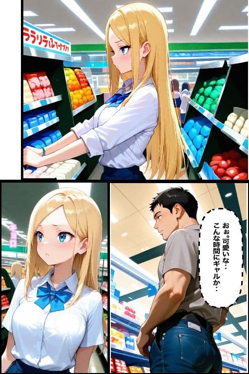 万引き現行犯!金髪ギャルを店長専用の「中出し肉便器」に分からせるまで サンプル 5