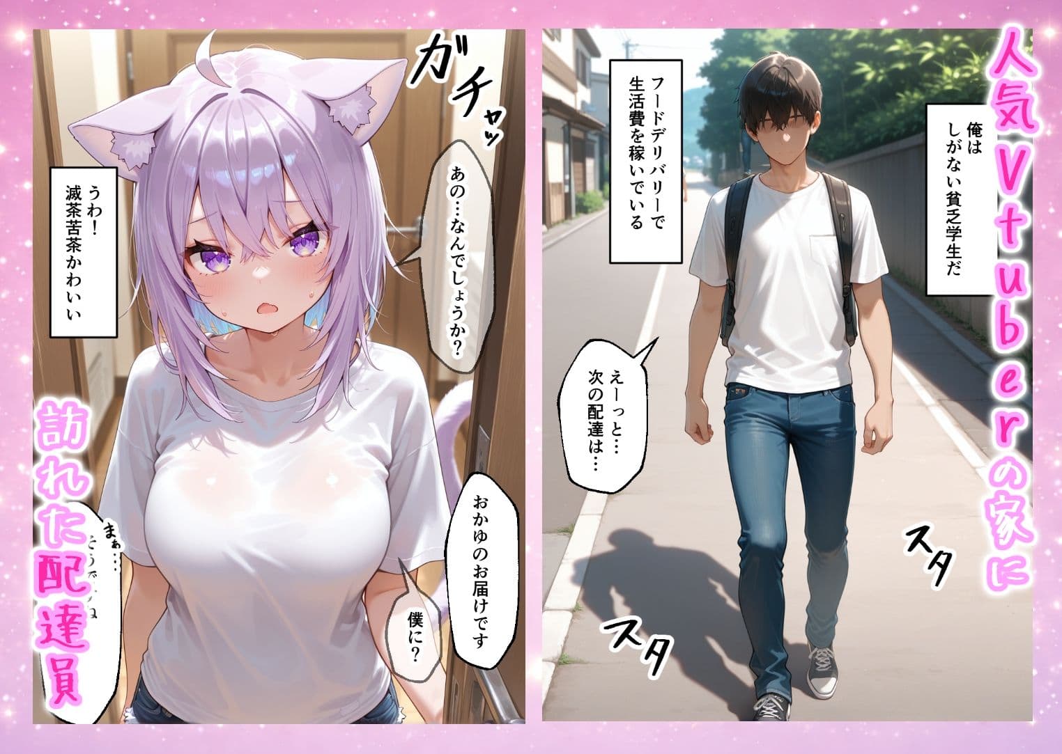 おかにゃん編-推しのVtuberとナマえっち 配信中に喘ぎ声 たっぷり中出し サンプル 1
