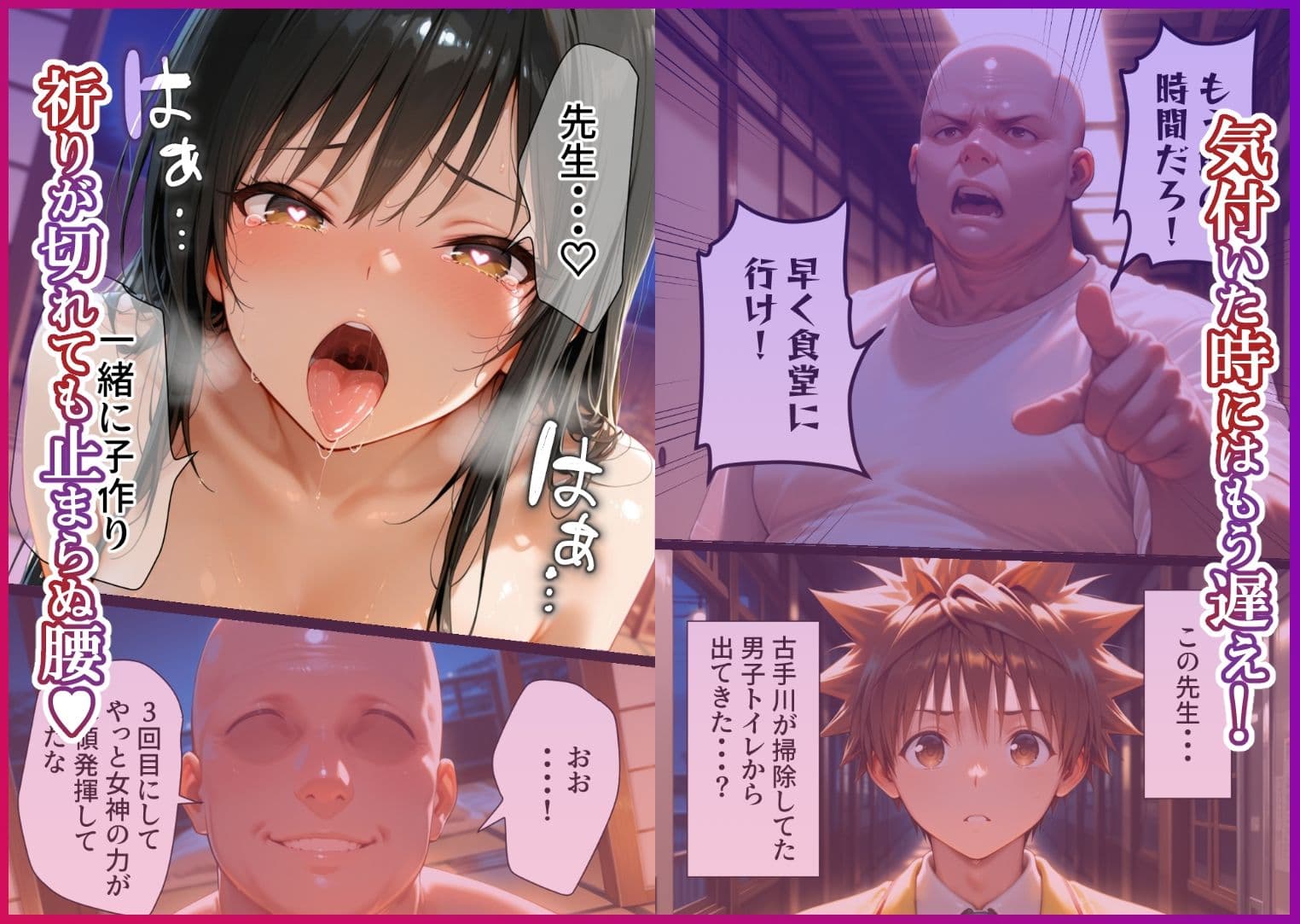 淫紋によって快楽 何度もイかされ寝取られる 古○川編 サンプル 4