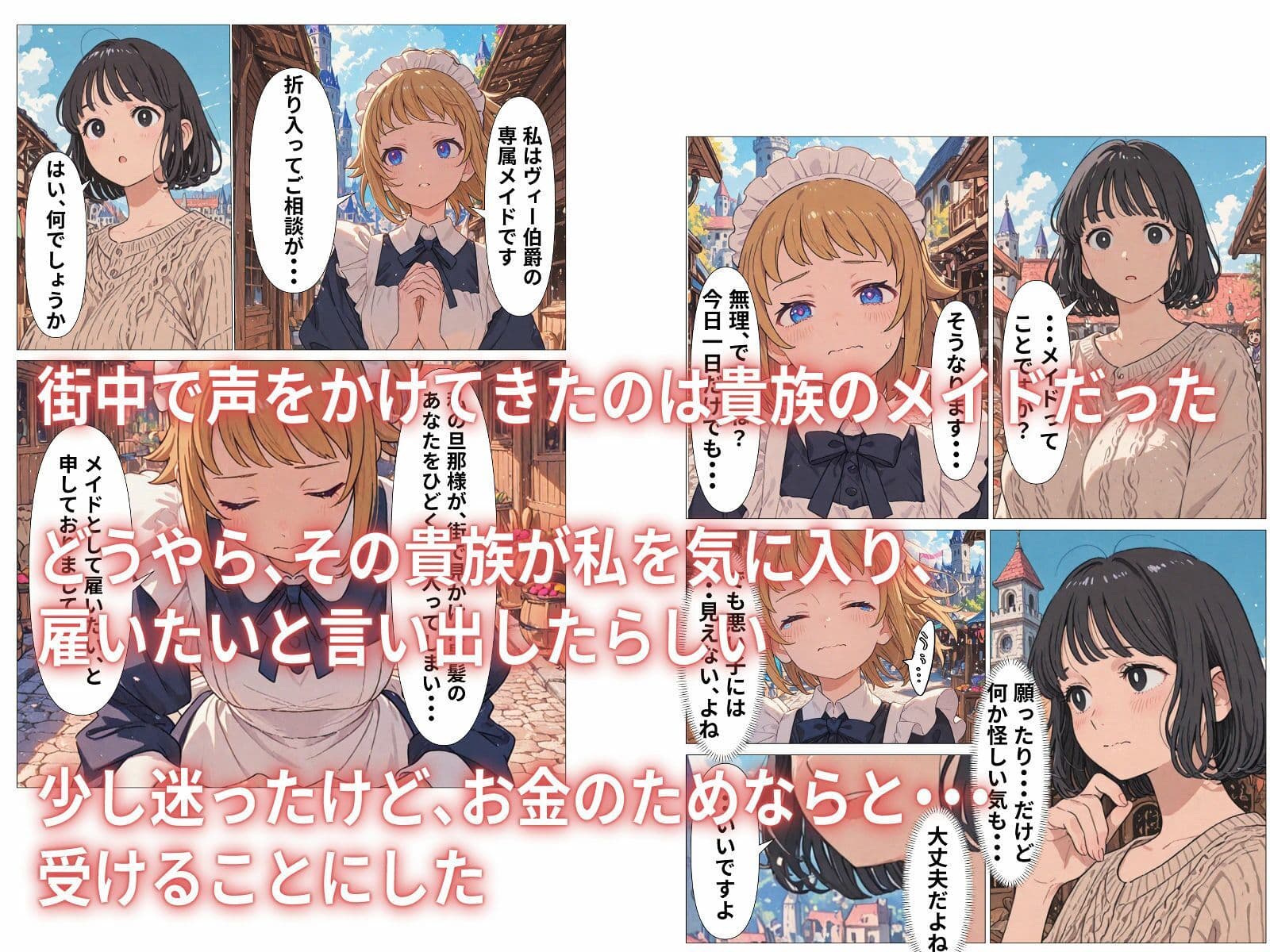 異世界に来た新妻がNTRれメイドになるまで サンプル 2