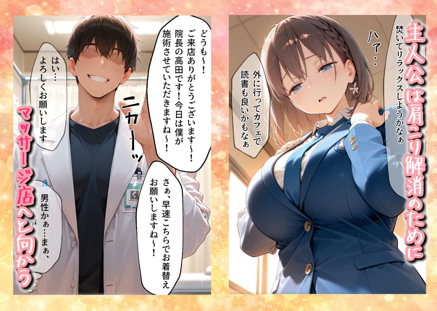 媚薬入りアロマで子宮にキス「先生、これってマッサージですか?」無謀にもイかされまくる話〜巨乳女子〇生編〜 サンプル 1