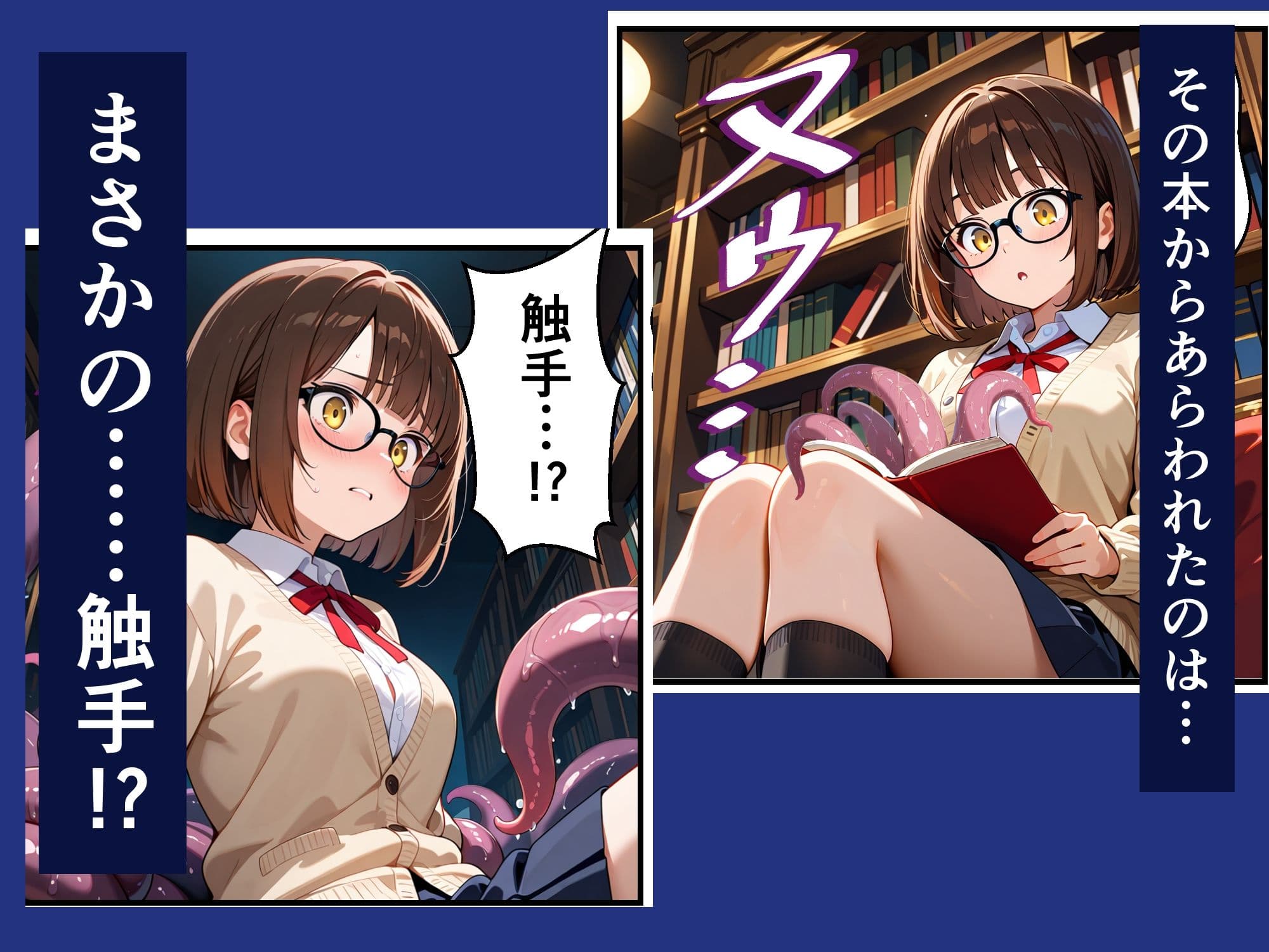 触手図書館の夜 サンプル 2