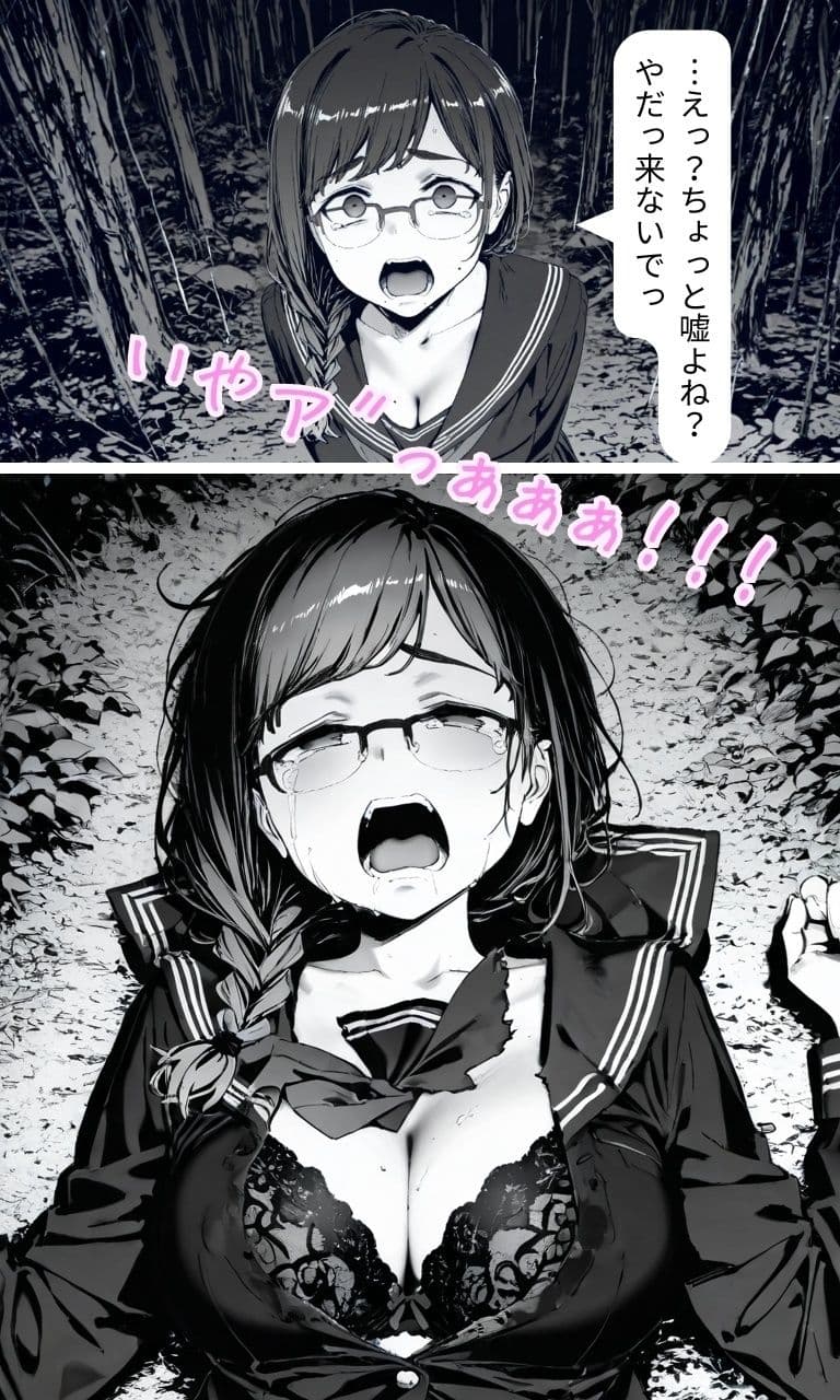 裏アカJK  黒〇ちゃん  深夜の公園で処女レ●プ編 サンプル 5