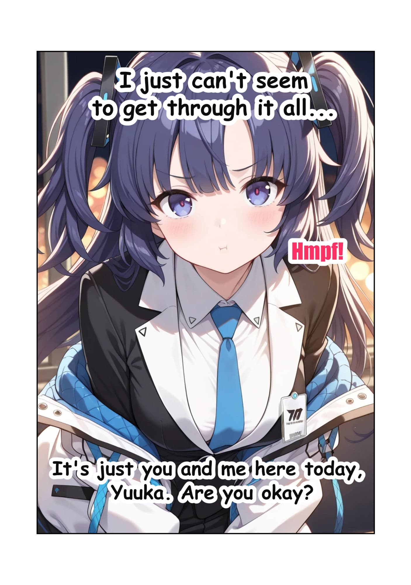 ブルアカ早瀬ユウカの「先生と2人だけの夜」制服編 サンプル 3