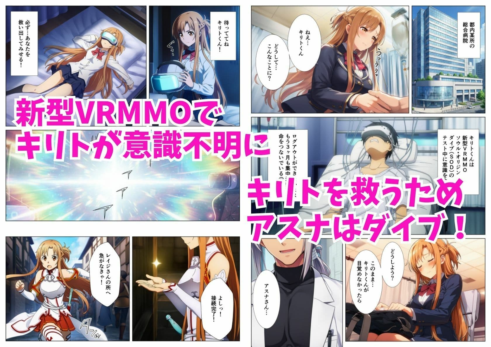 アスナ悪堕ち、SAOヒロイン達を次々と闇堕ちに誘う快楽の戦姫 サンプル 1