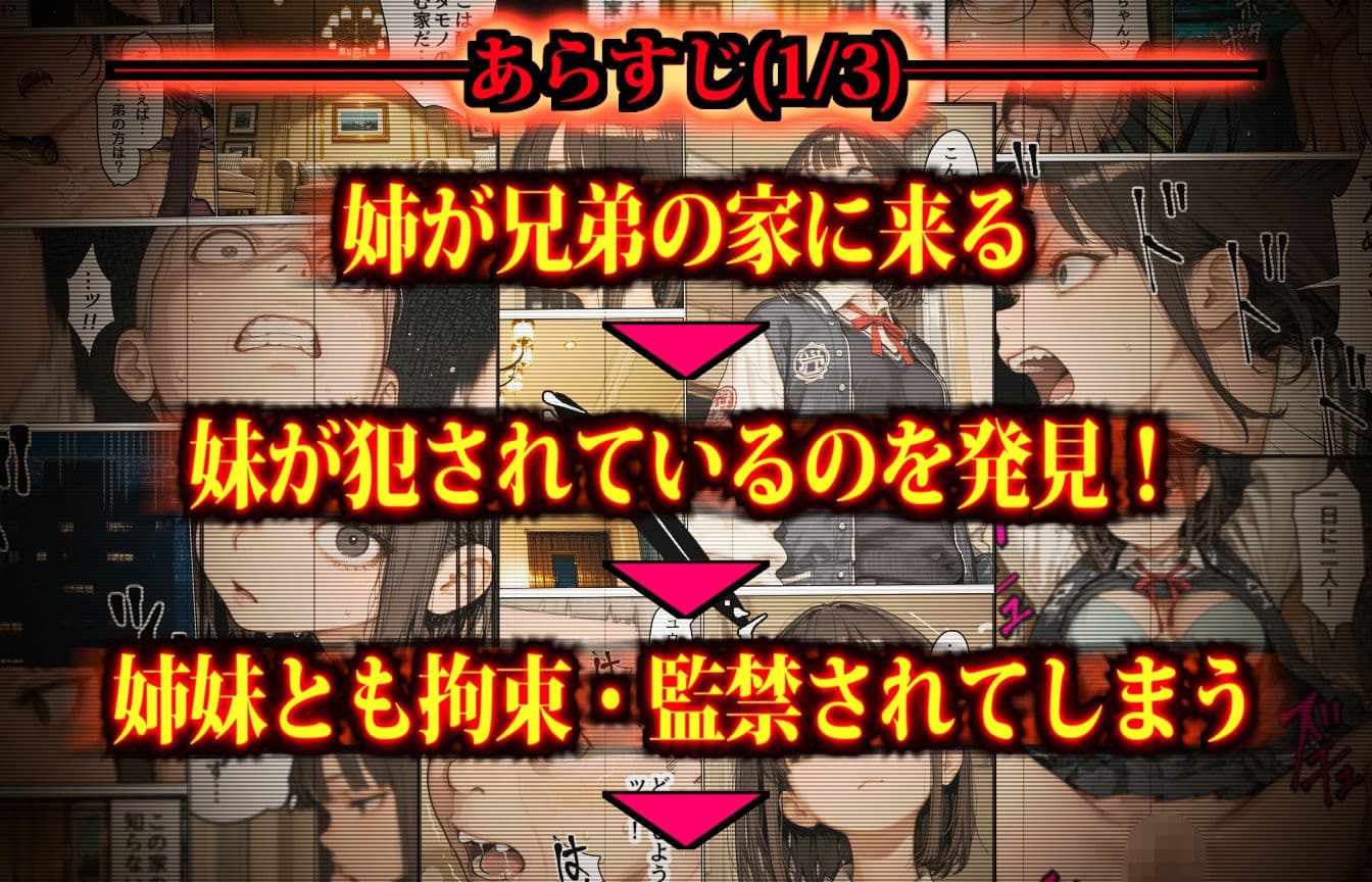 それでも強気なお姉ちゃん〜監禁した姉妹に変態コスプレさせまくる負け犬兄弟とヤンキー集団〜 サンプル 2