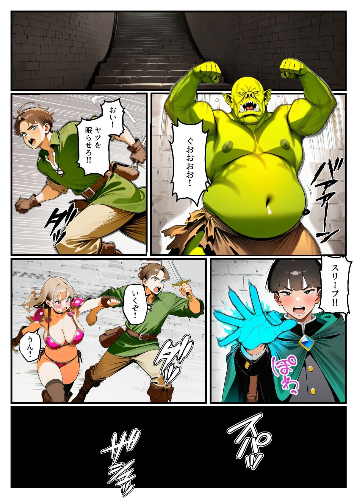 パーティメンバーのビキニアーマー生意気ギャルを魔法の力で寝取ります!【お試し版】 サンプル 1