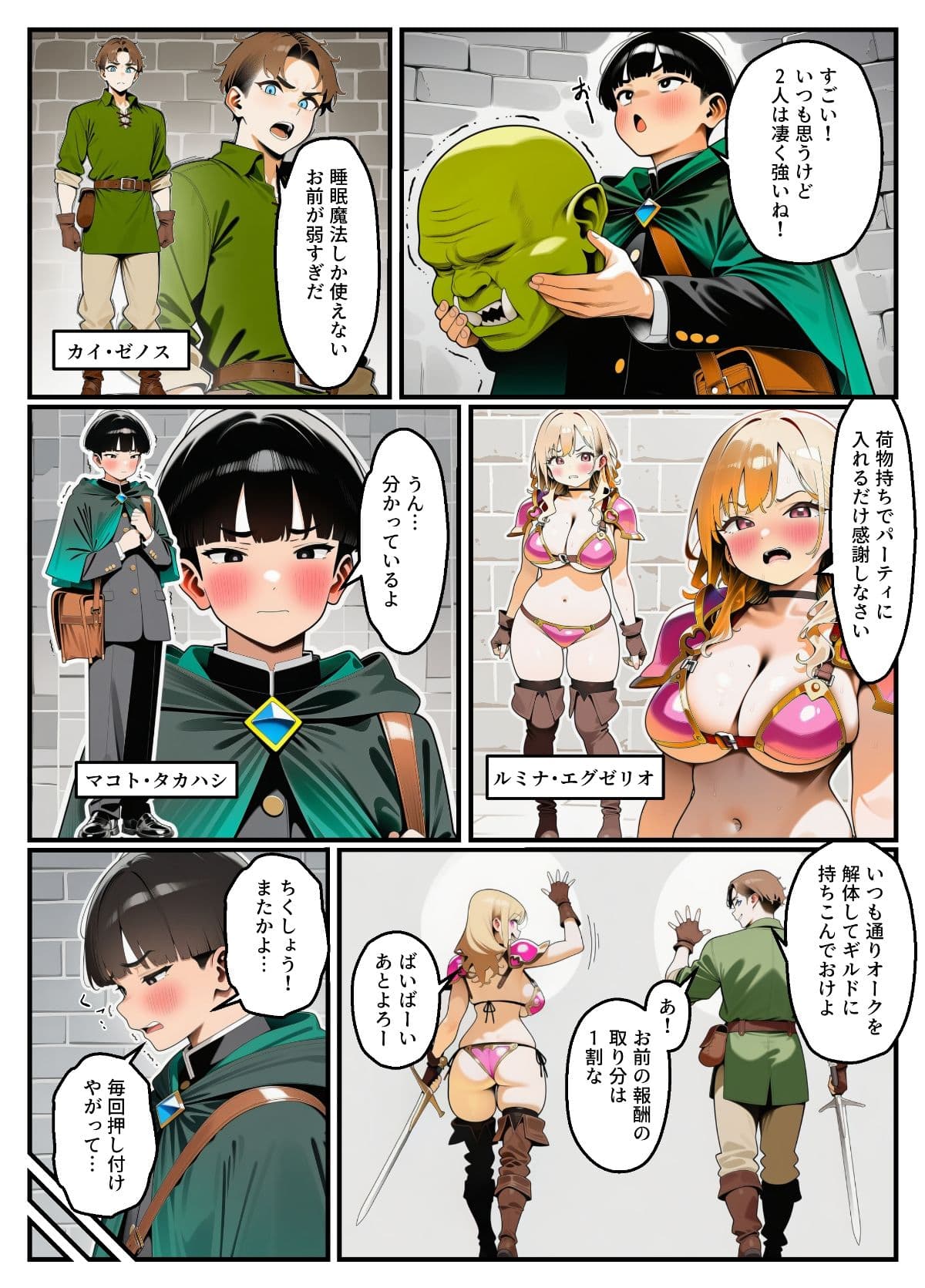 パーティメンバーのビキニアーマー生意気ギャルを魔法の力で寝取ります!【お試し版】 サンプル 2