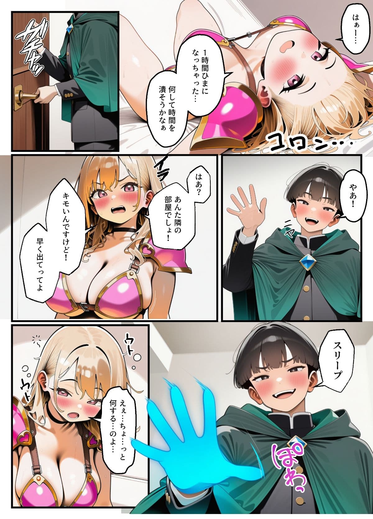 パーティメンバーのビキニアーマー生意気ギャルを魔法の力で寝取ります!【お試し版】 サンプル 5