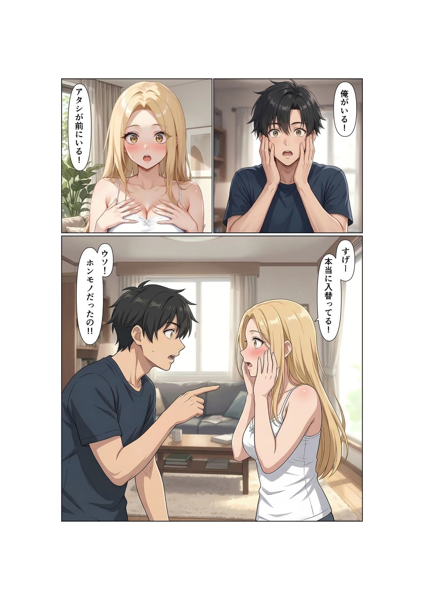 姉弟交換！！双子の弟は姉のカラダで女の快楽を知る サンプル 4