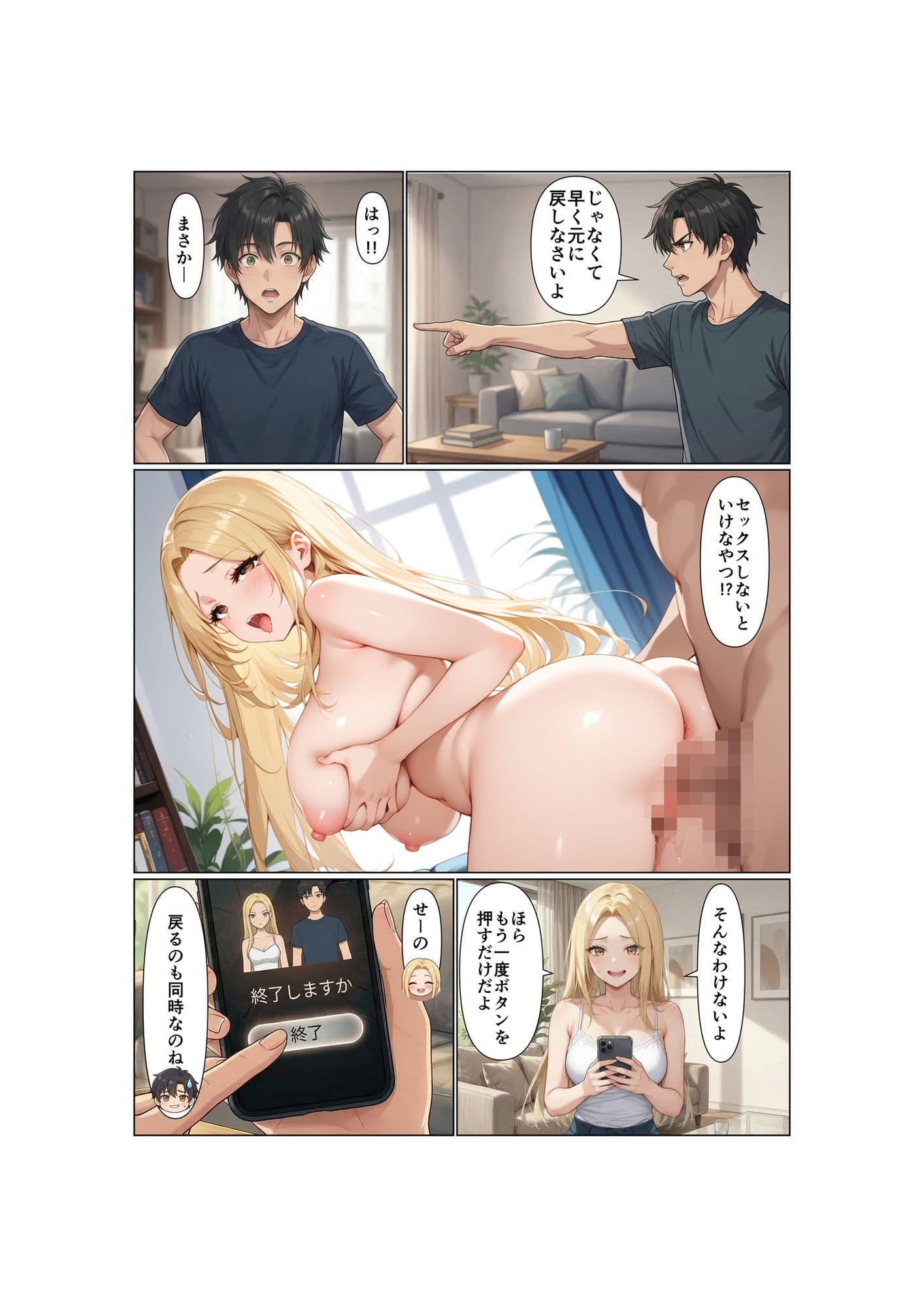 姉弟交換！！双子の弟は姉のカラダで女の快楽を知る サンプル 6