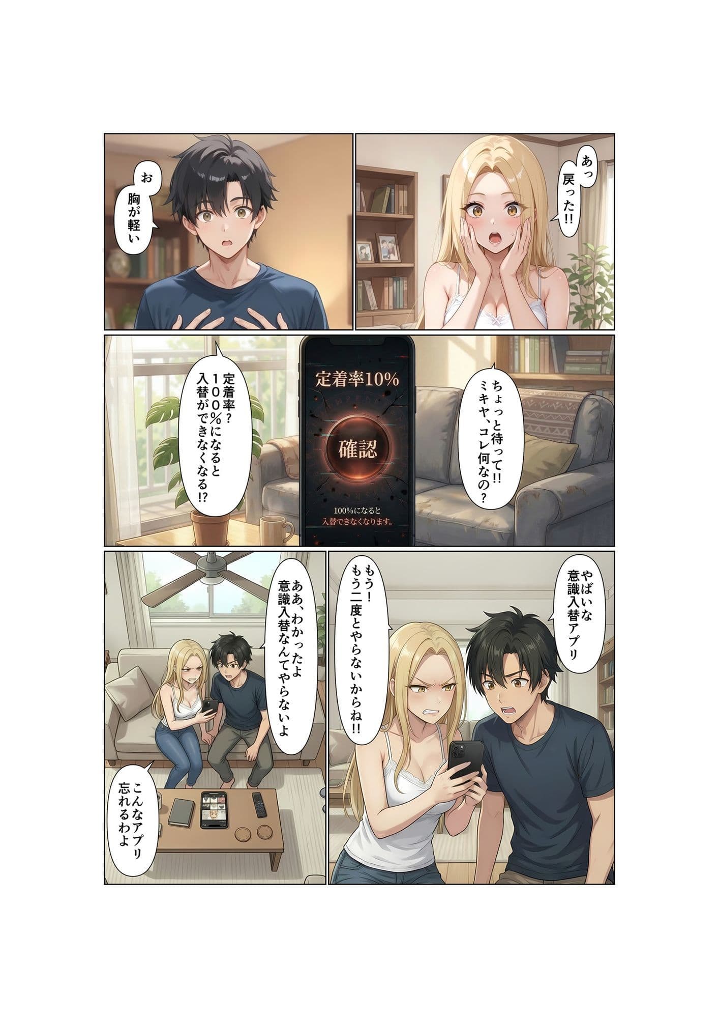 姉弟交換！！双子の弟は姉のカラダで女の快楽を知る サンプル 7