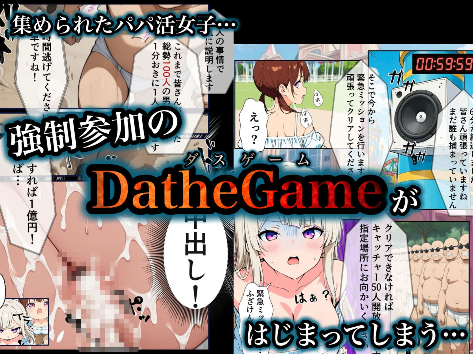 DatheGame〜悪徳パパ活女を捕まえれば全員中出し〜 サンプル 4