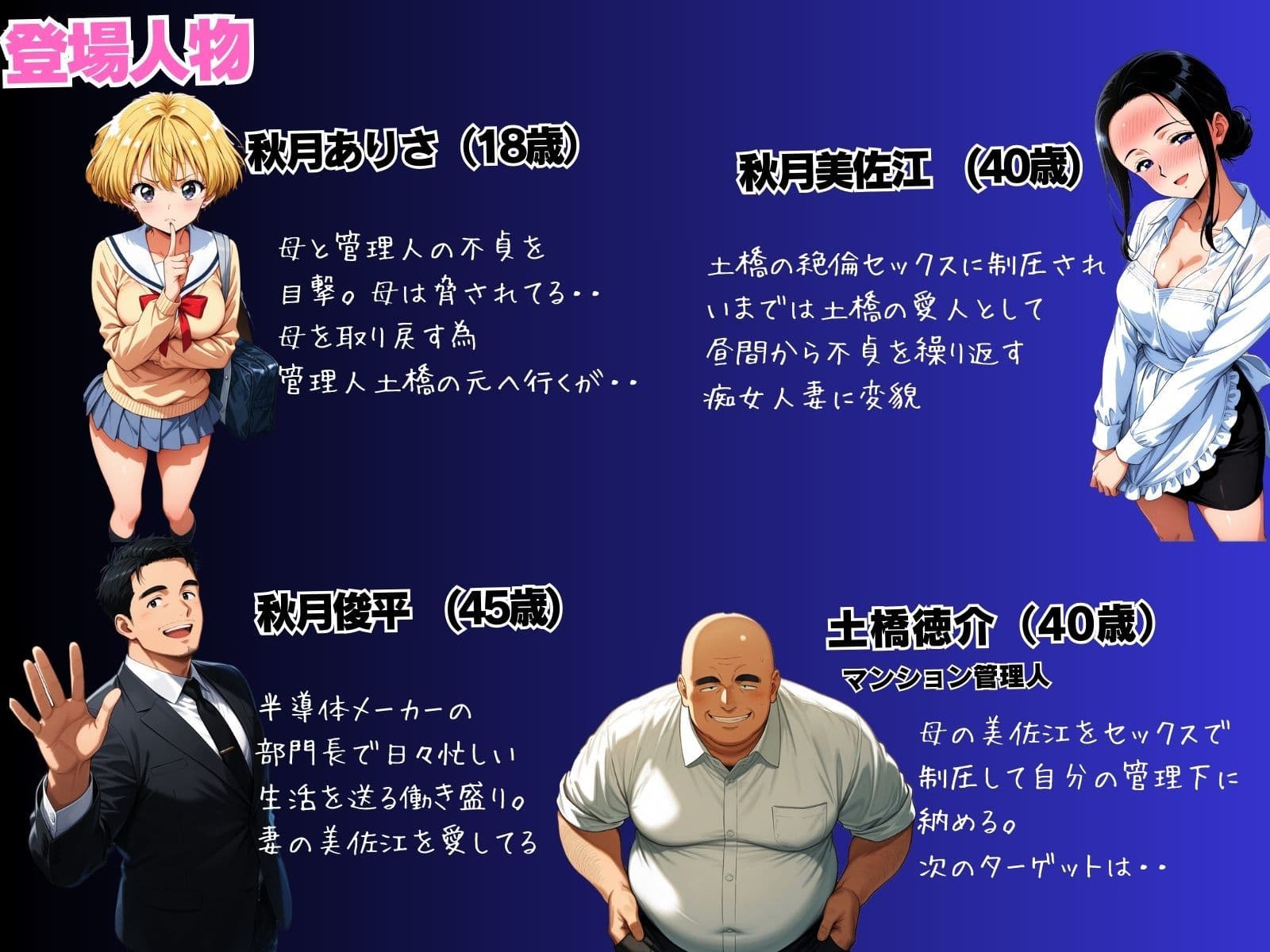 母娘娯楽2〜管理人の罠に堕ちた母娘〜  ありさ（娘）の章（後編） サンプル 1